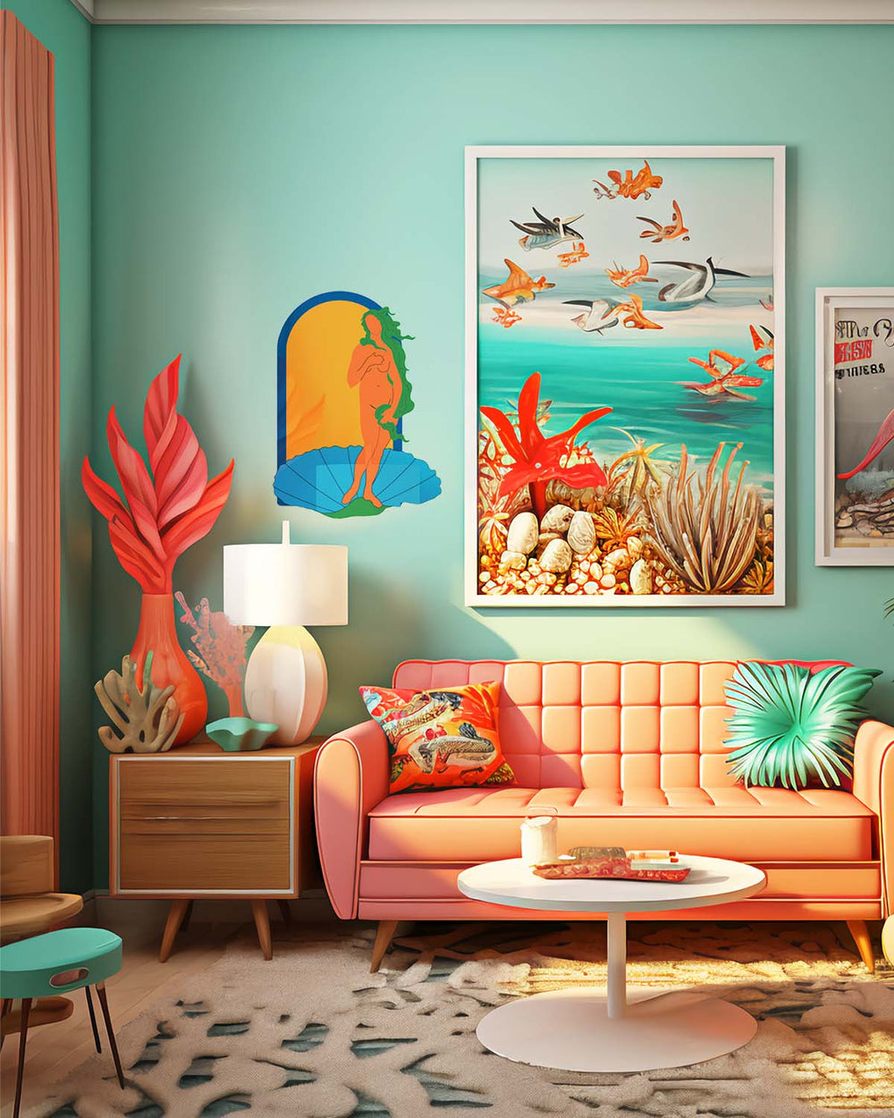 MindFlowers: Birth of Venus Wall Art