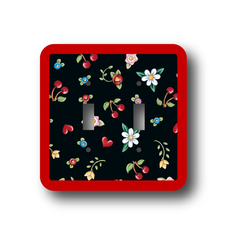 Flower Print Light Switch Cover