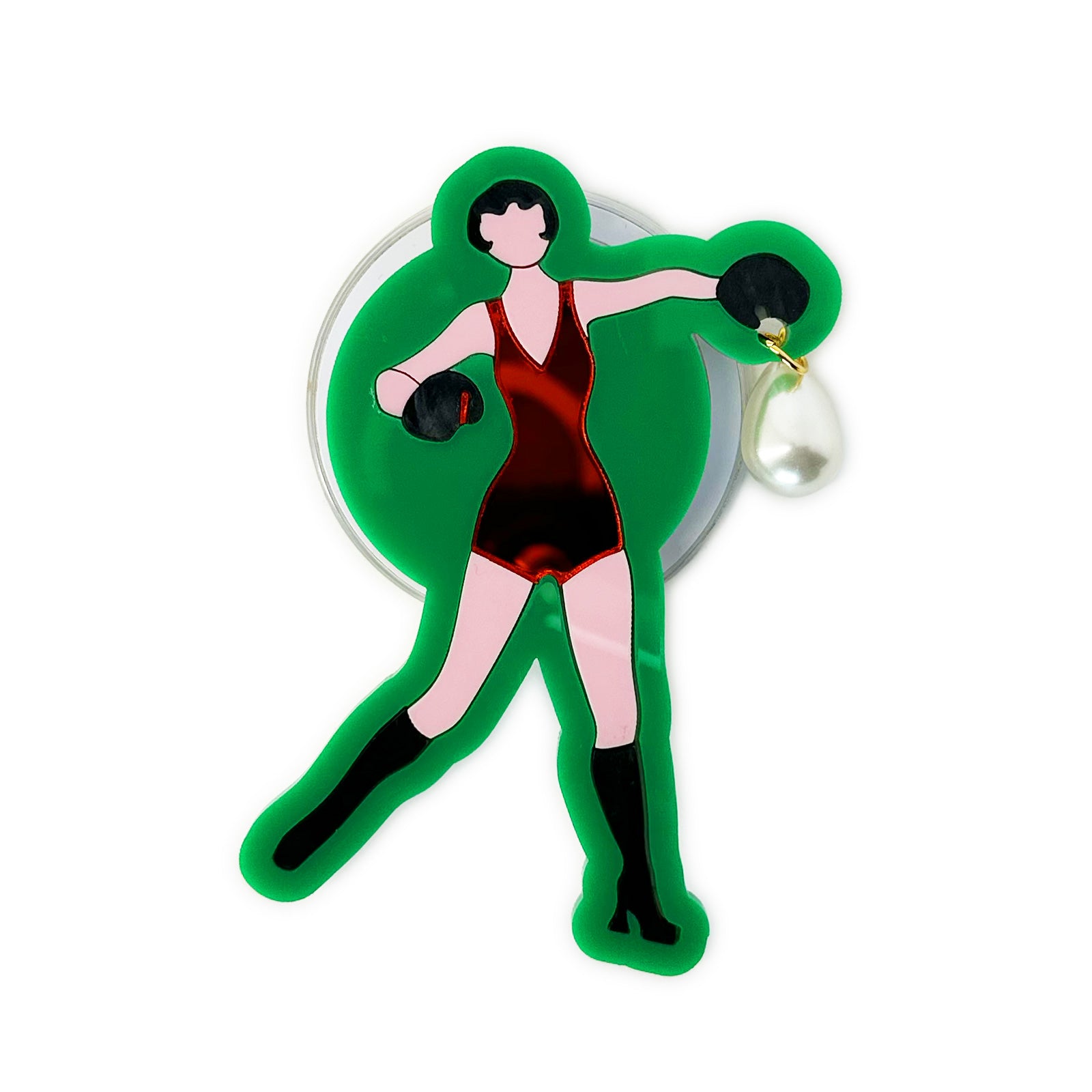 Boxing Lady 1 MagSafe Phone Charm