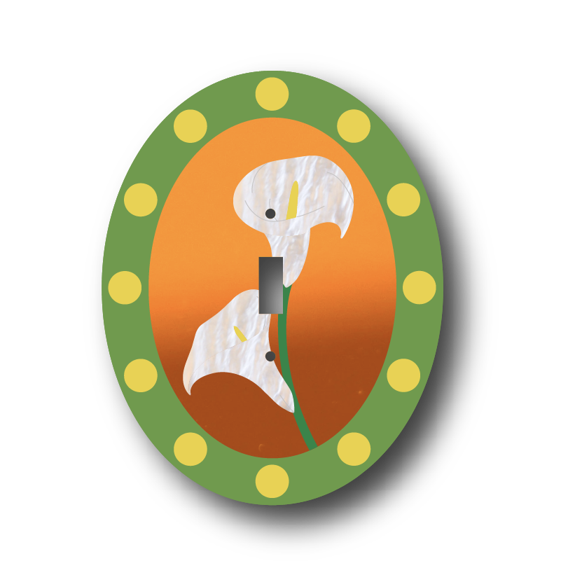 Calla Lily Light Switch Cover