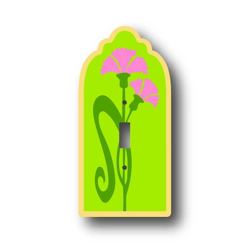 The Carnation Light Switch Cover