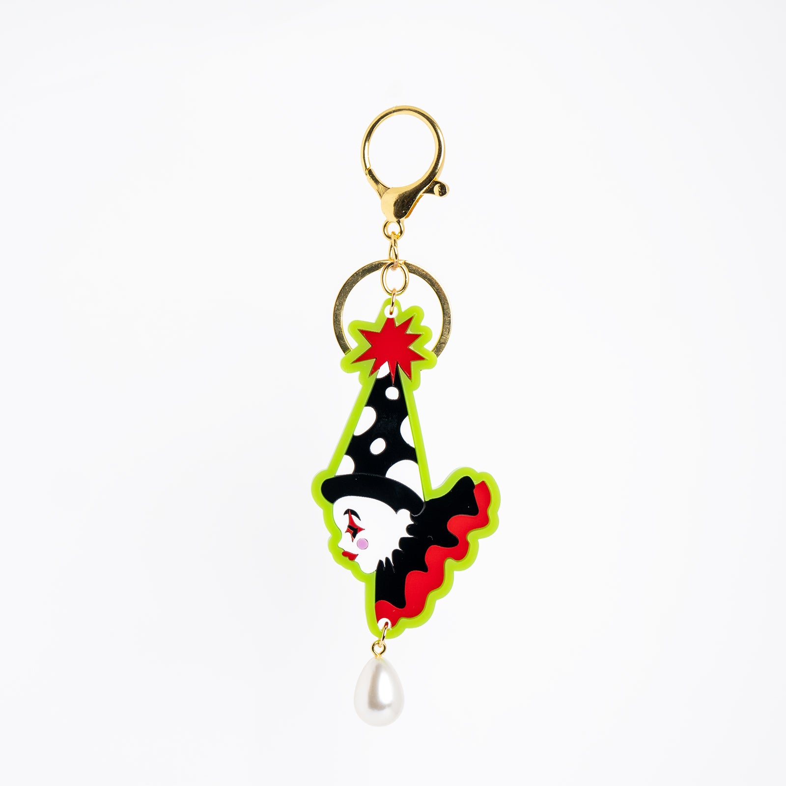 Polka Dot Clown Bag Charm