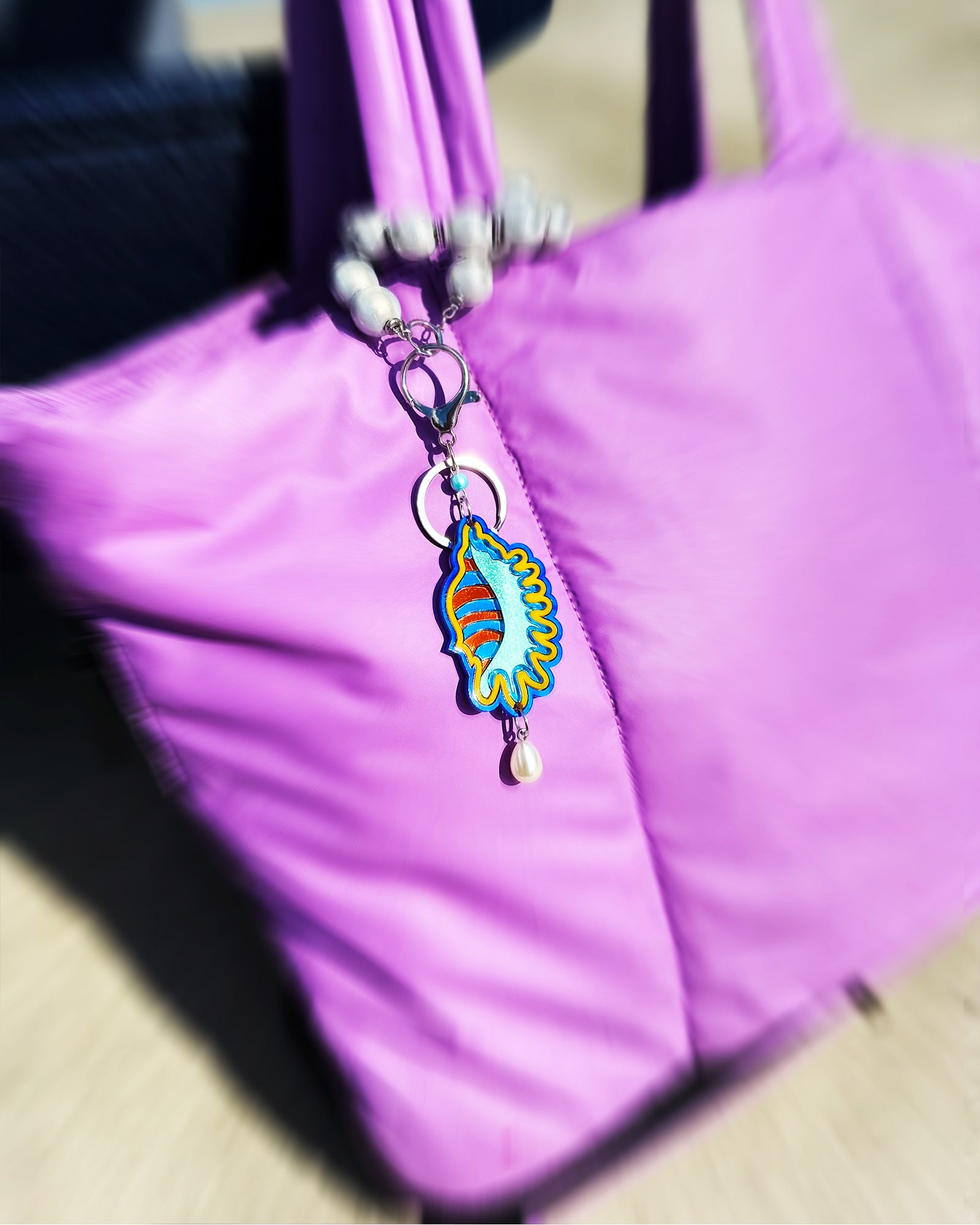 Conch Shell Bag Charm
