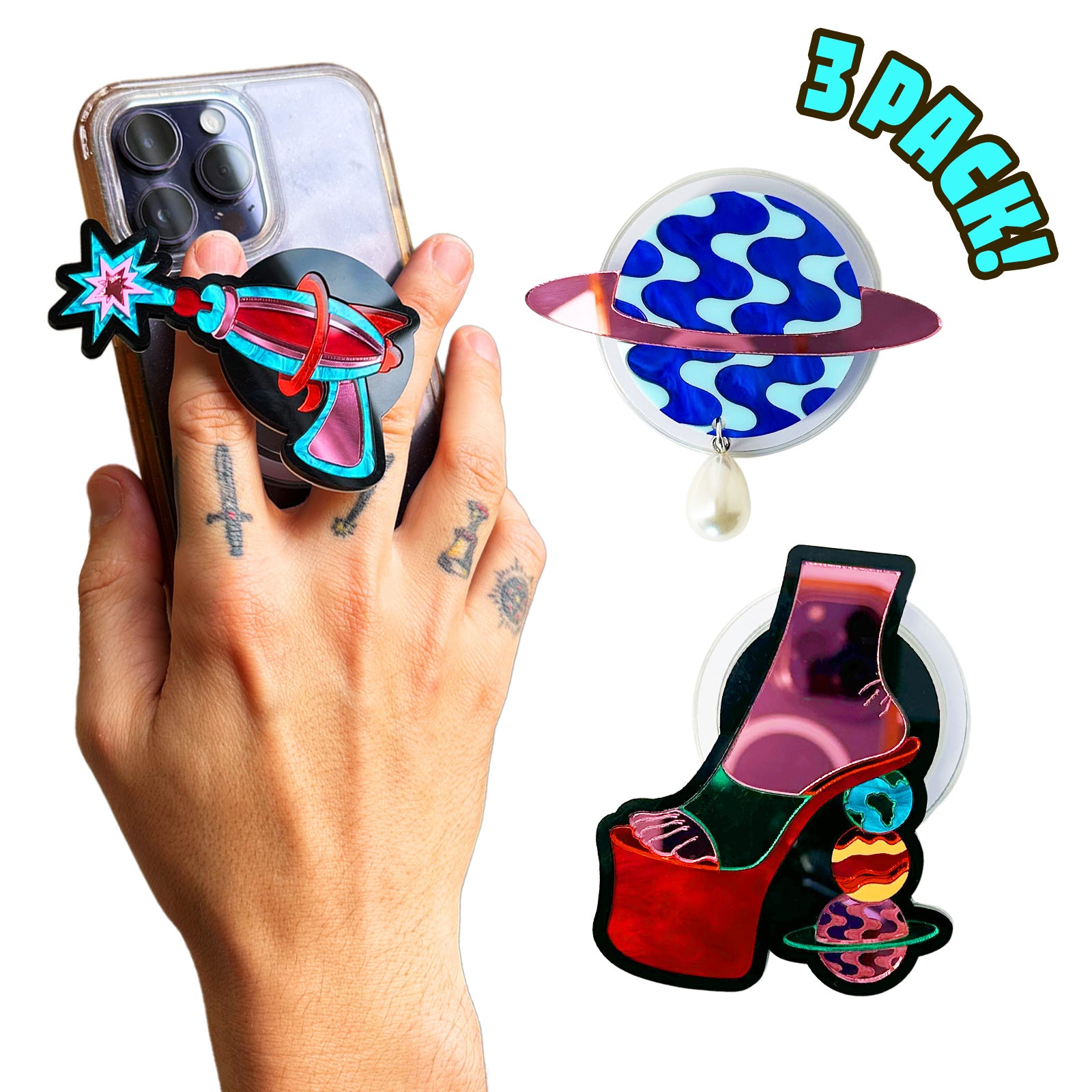 Space Babe MagSafe Phone Charm Pack of 3