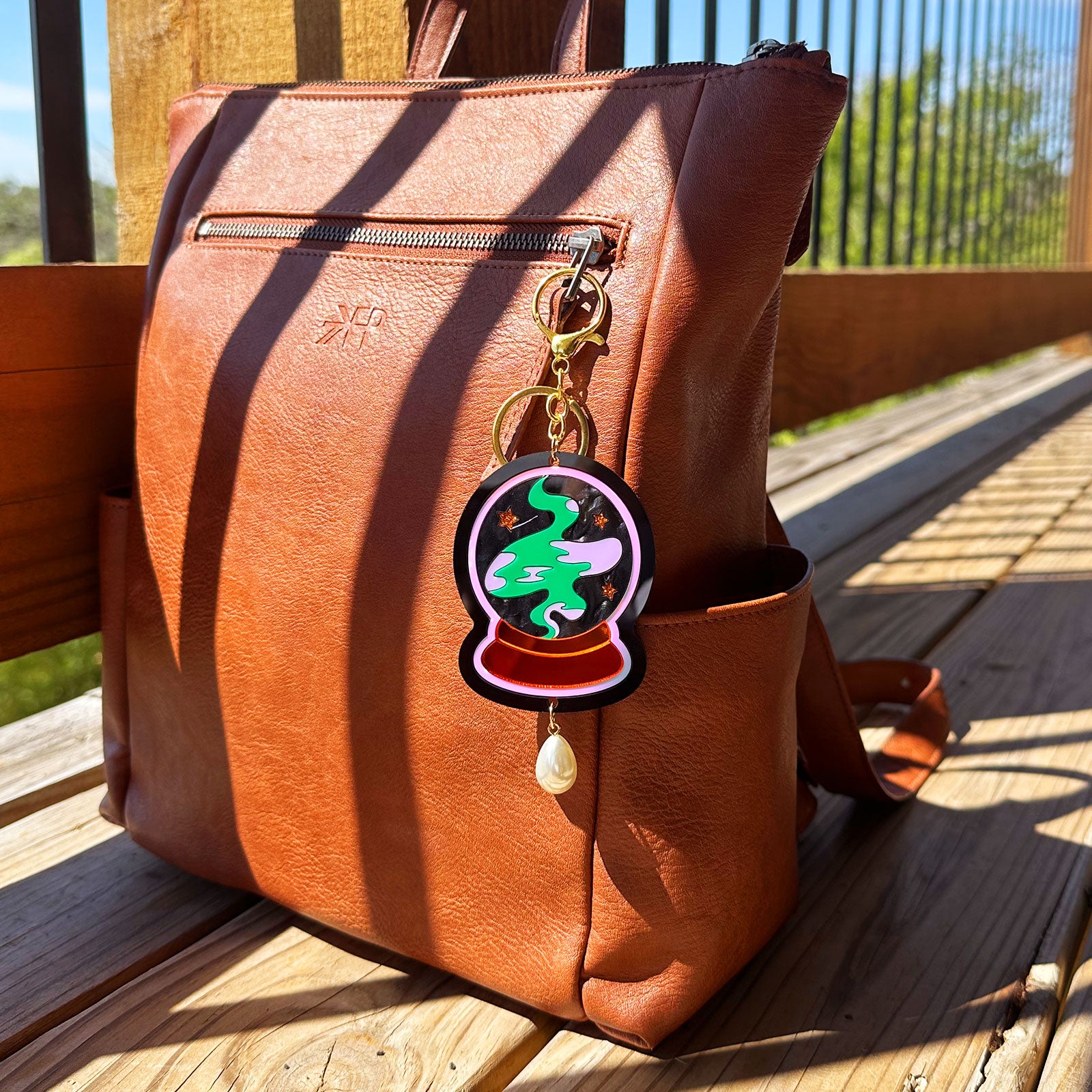 Crystal Ball Bag Charm