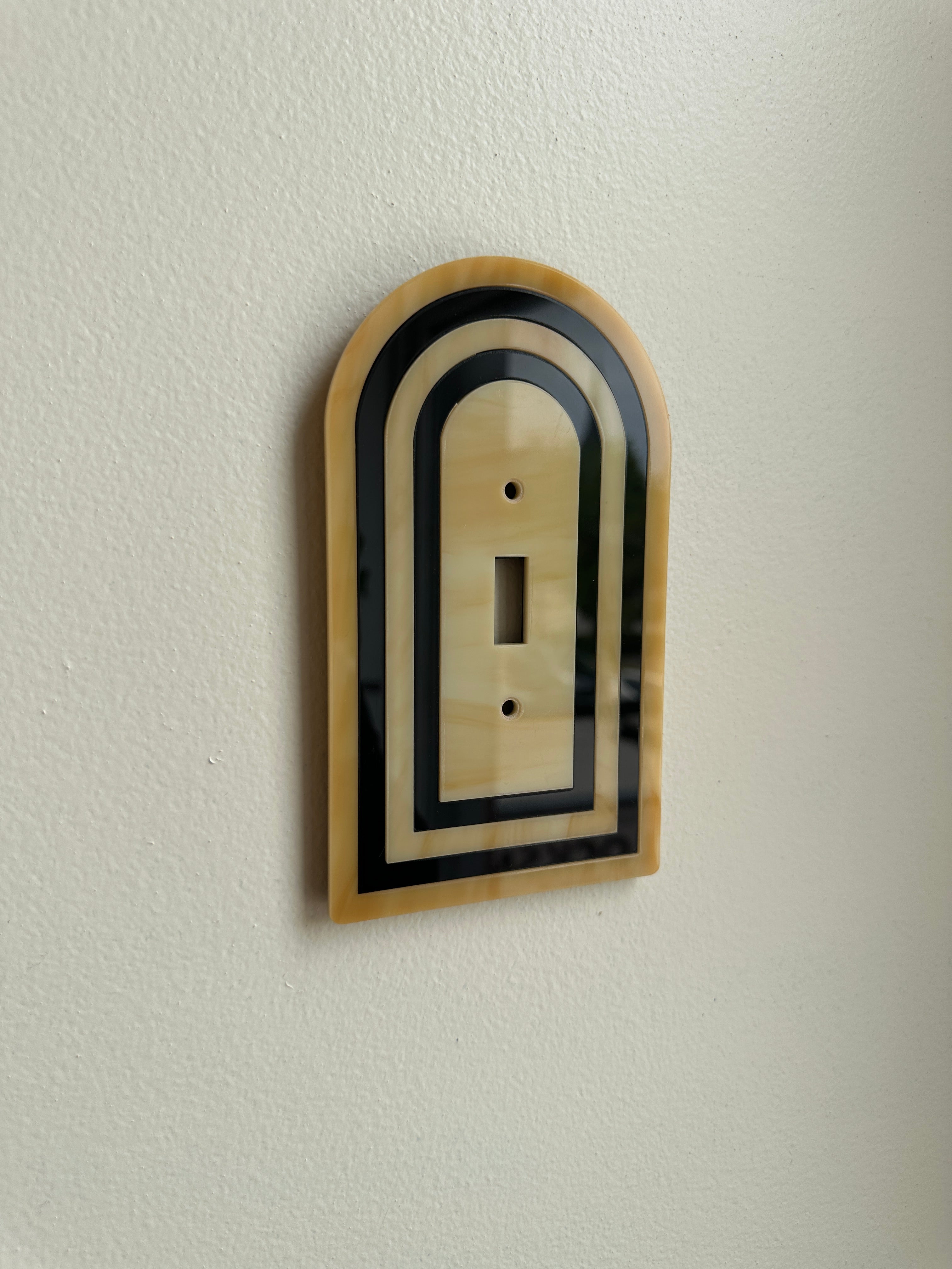 Brown & Black Layered Archway Light Switch Sample Sale