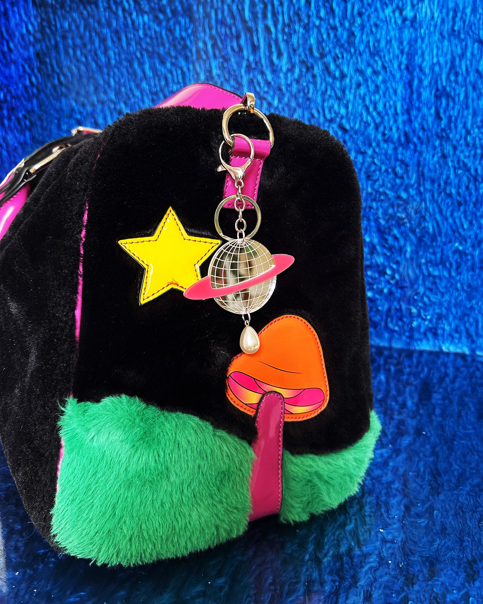 Disco Saturn Bag Charm