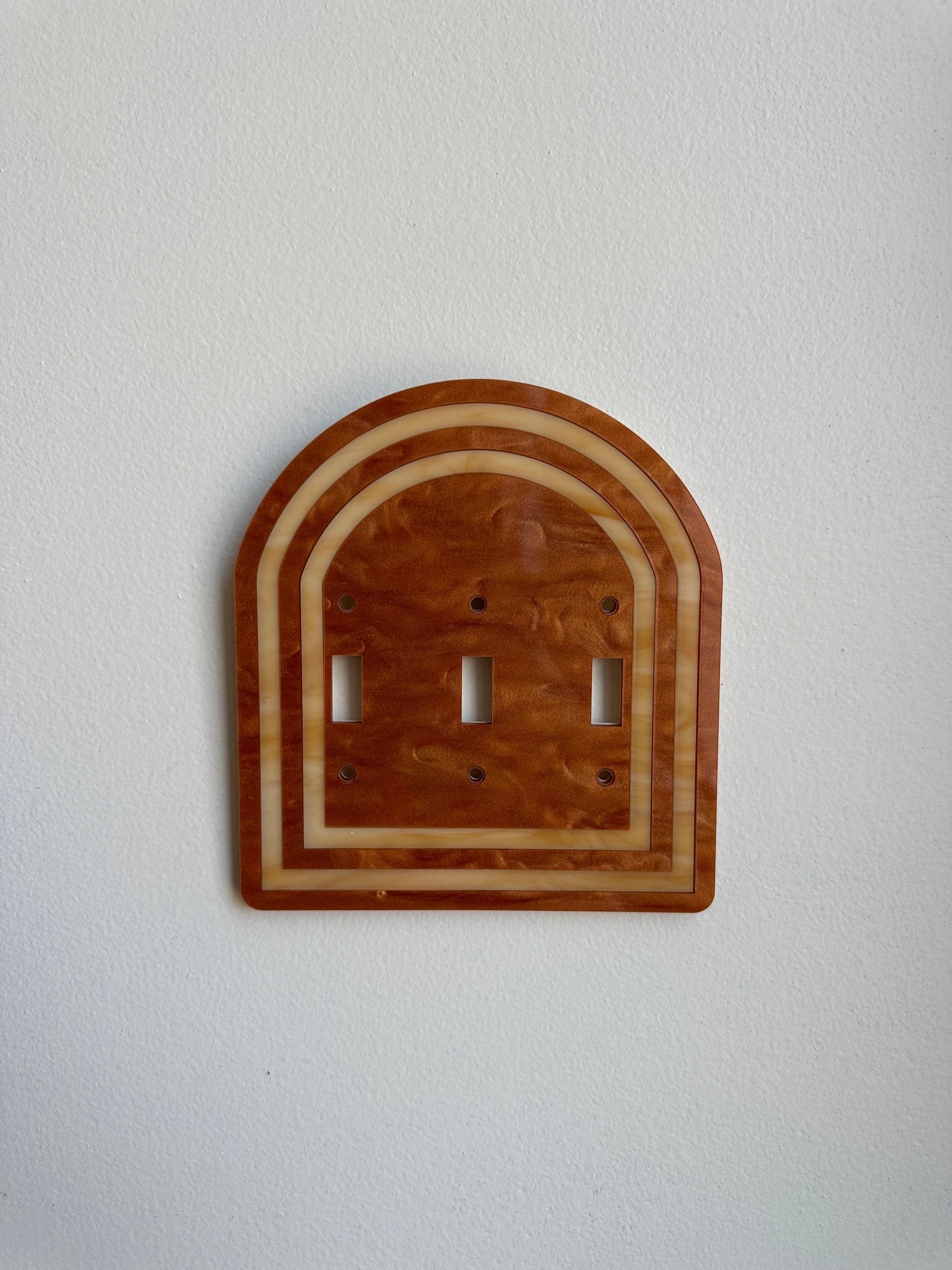 Brown Layered Archway Light Switch Sample Sale