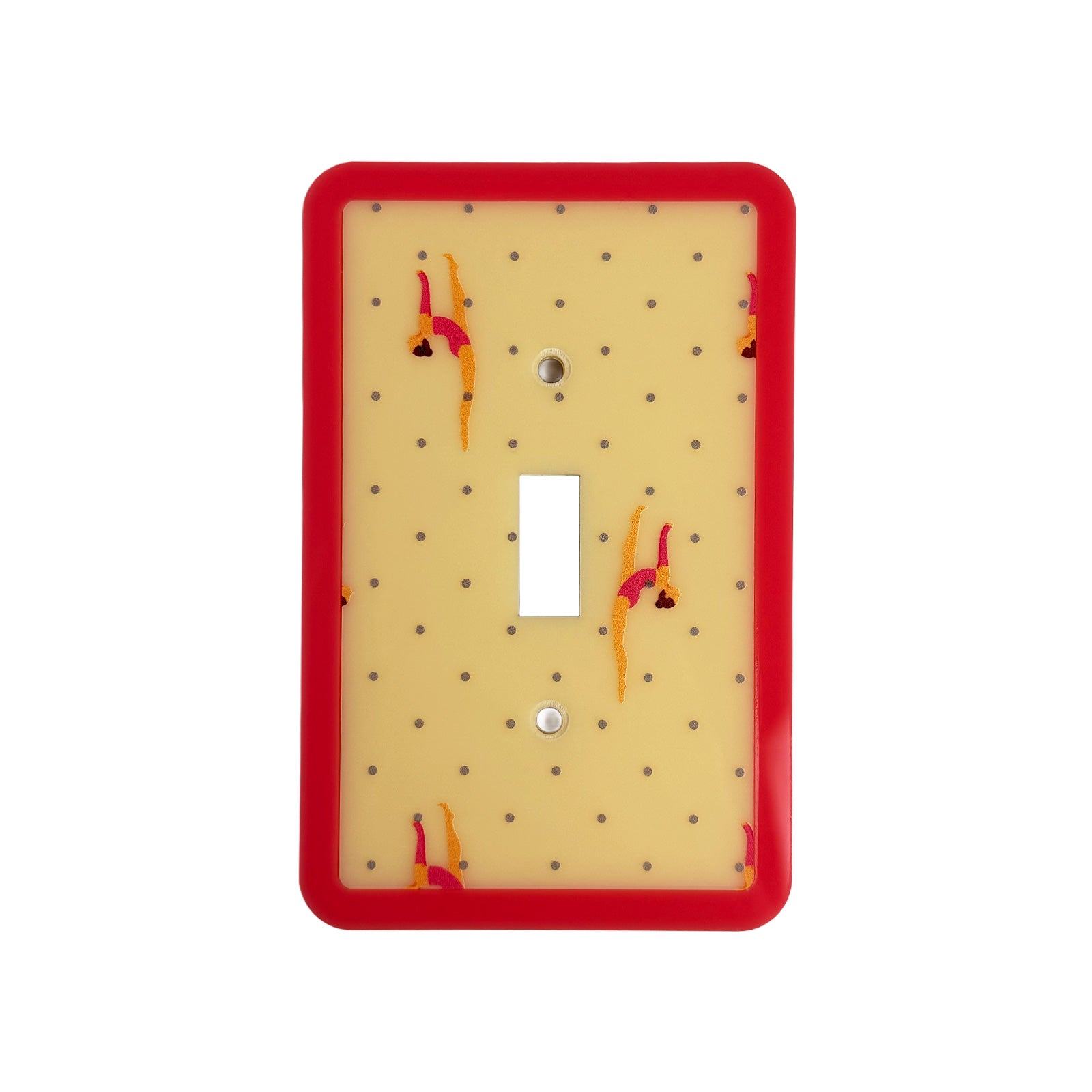 Gymnast Print Light Switch Cover