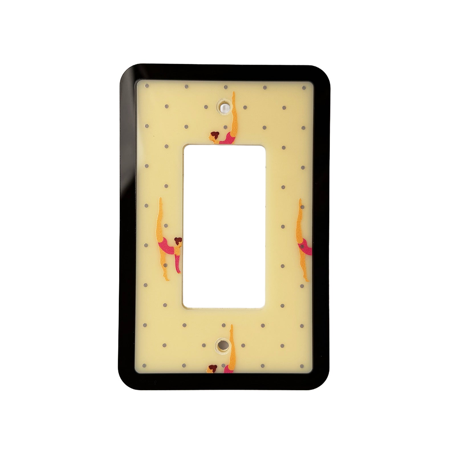 Gymnast Print Light Switch Cover