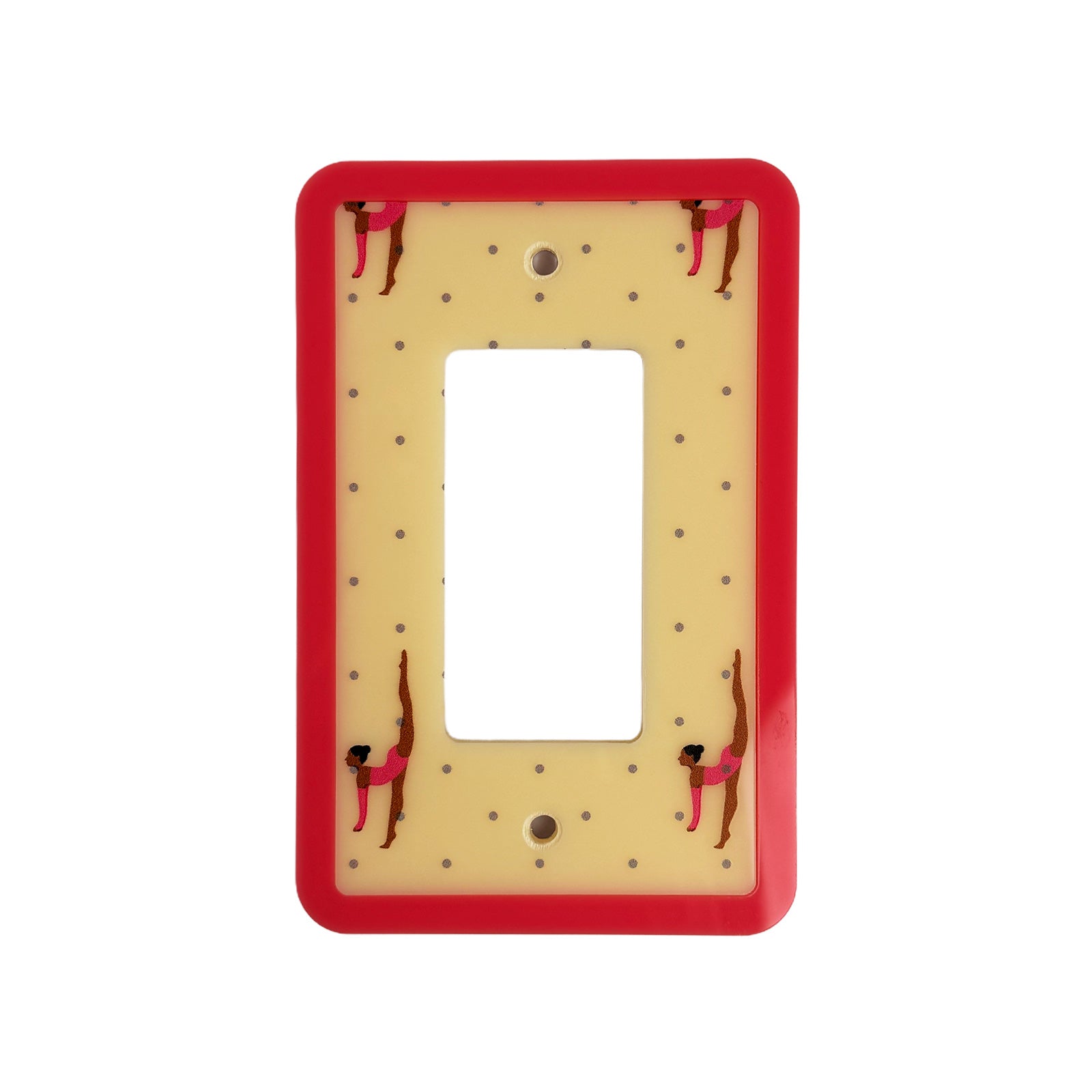 Gymnast Print Light Switch Cover