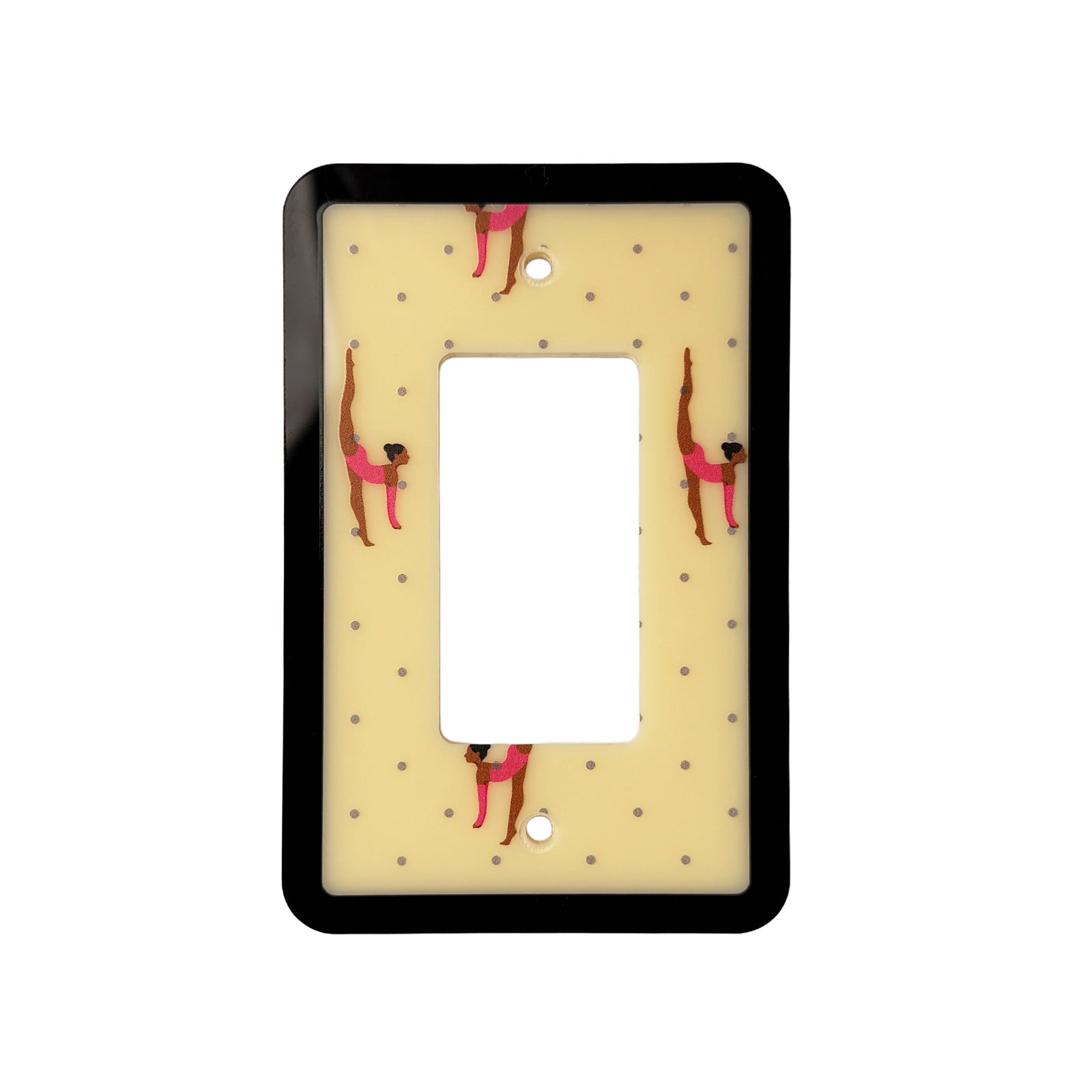 Gymnast Print Light Switch Cover