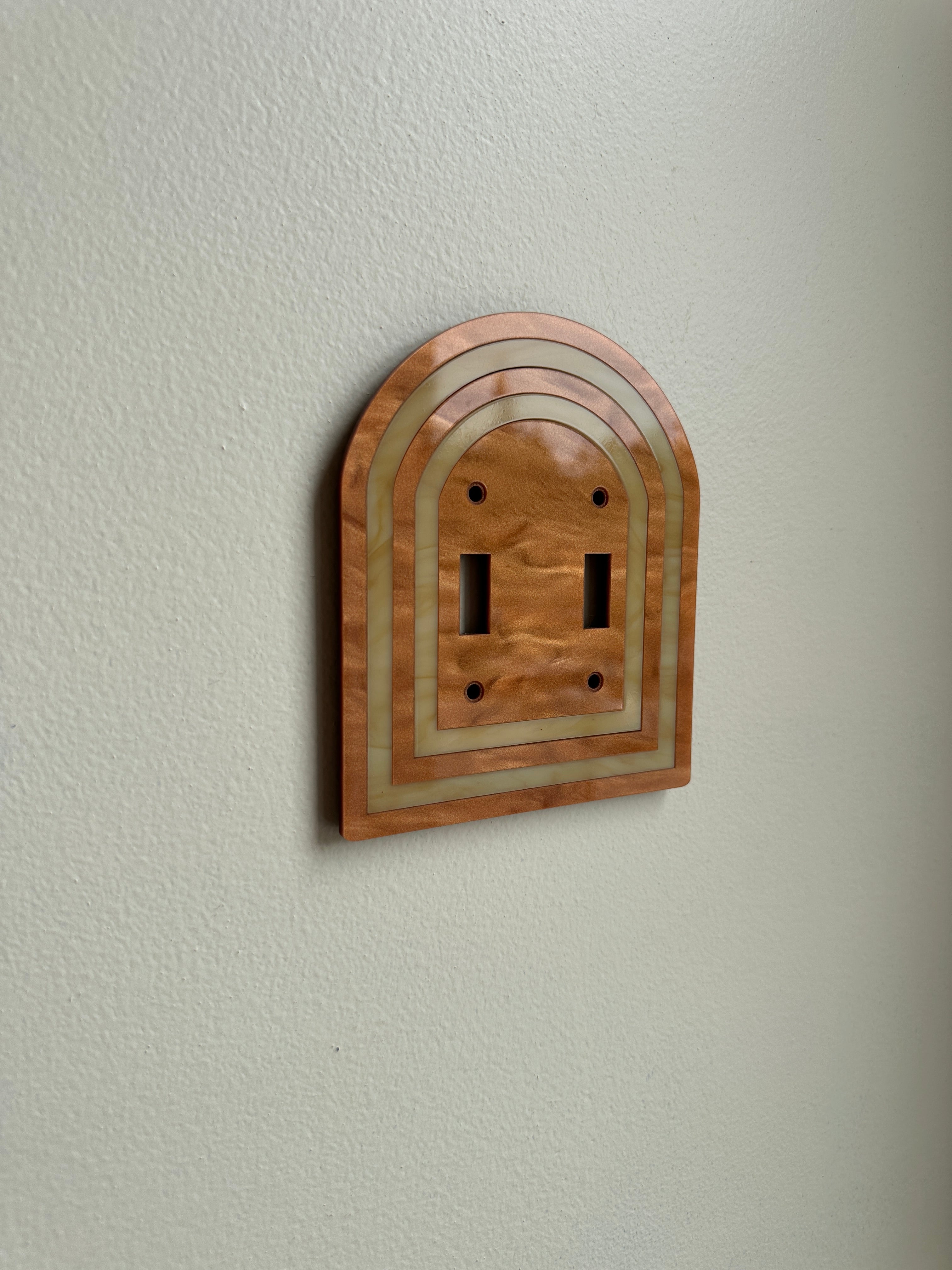 Brown Double Flip Archway Light Switch Sample Sale