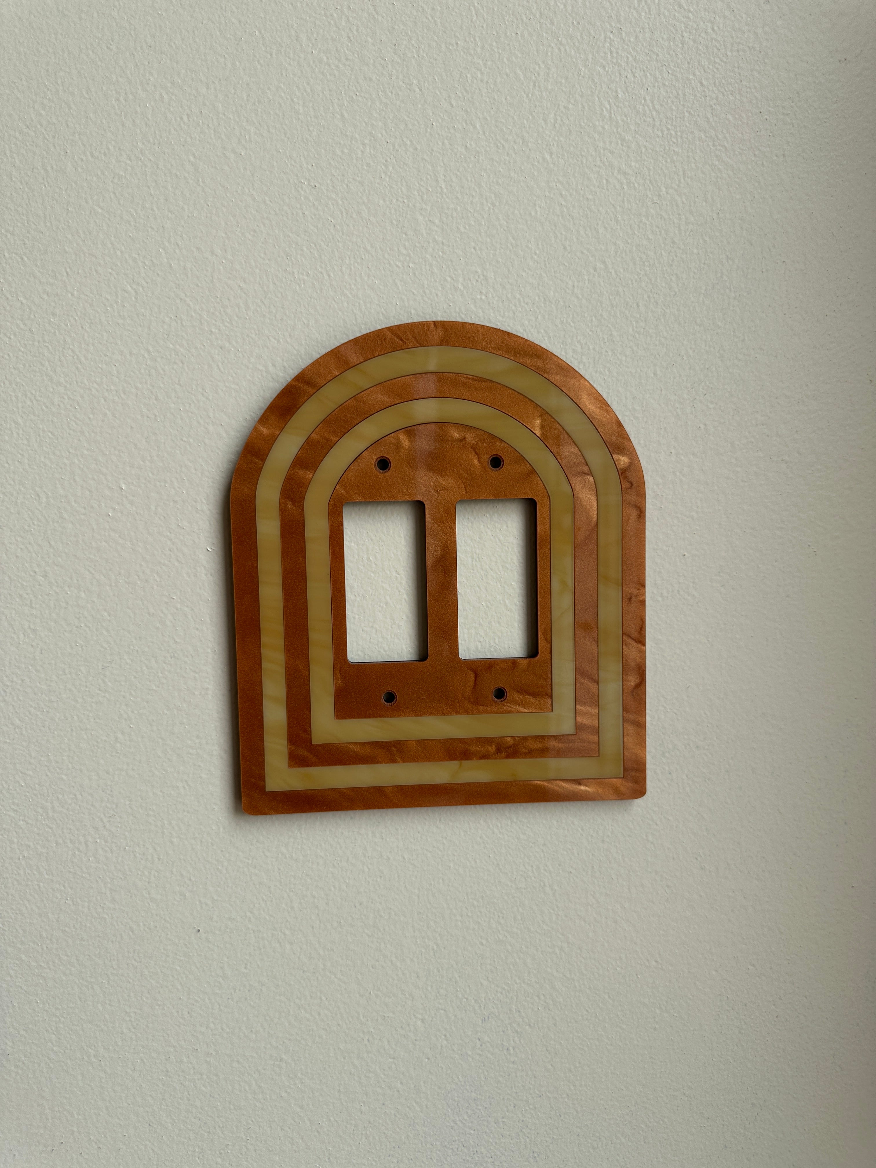 Brown Double Archway Light Switch Sample Sale