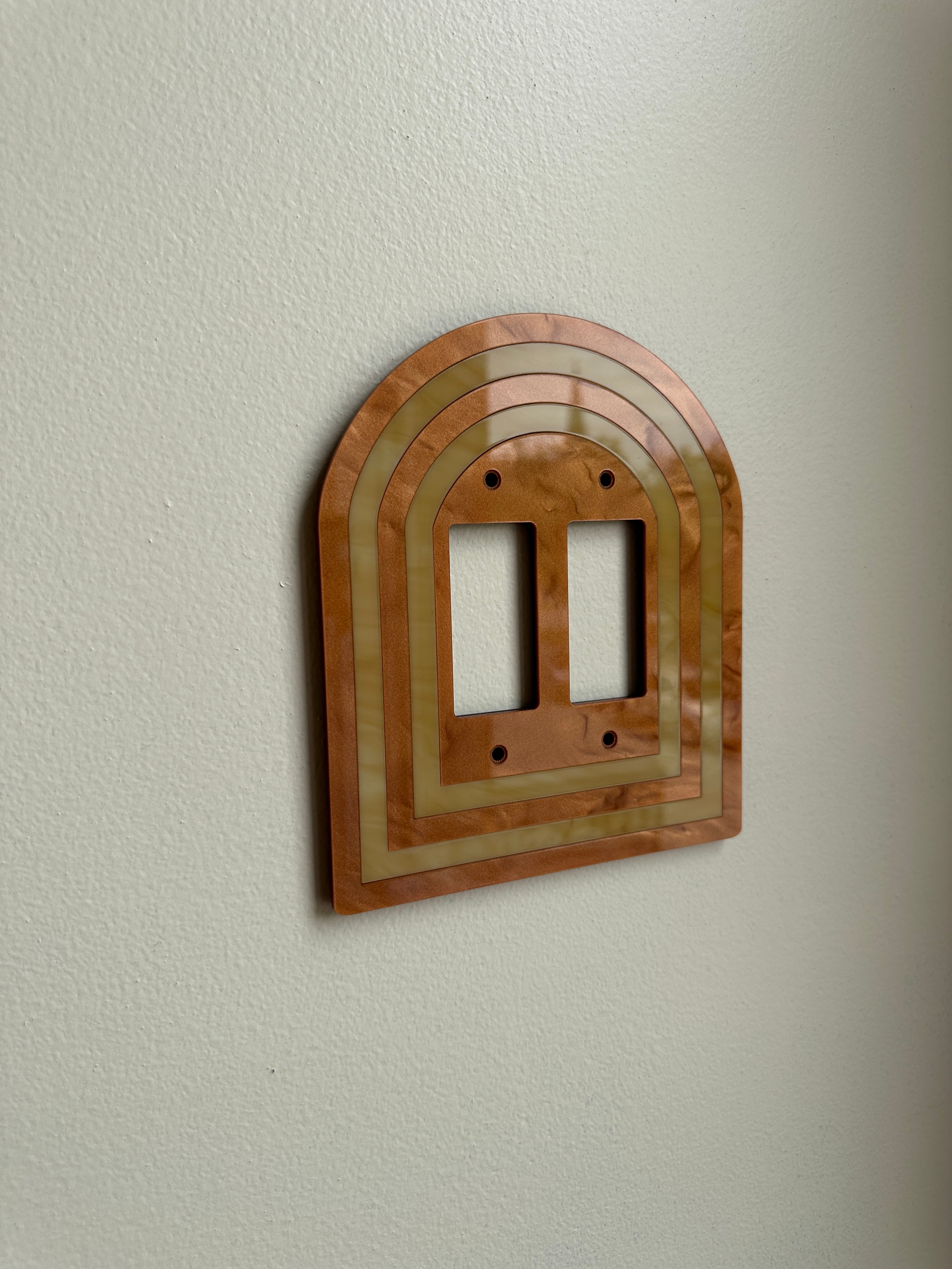 Brown Double Archway Light Switch Sample Sale