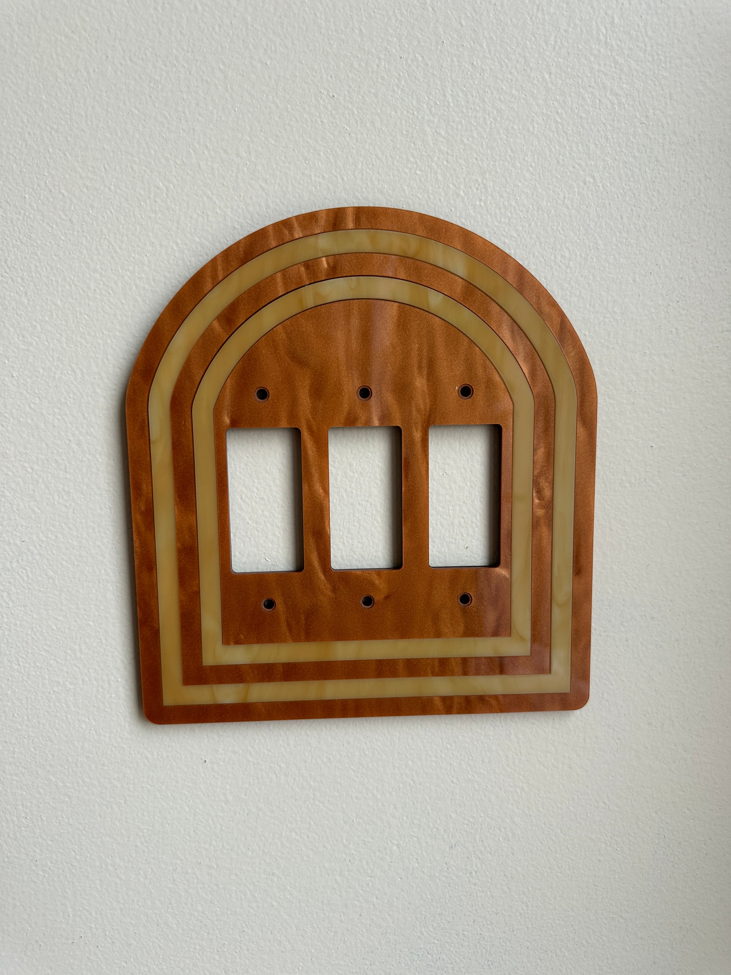 Brown Triple Archway Light Switch Sample Sale