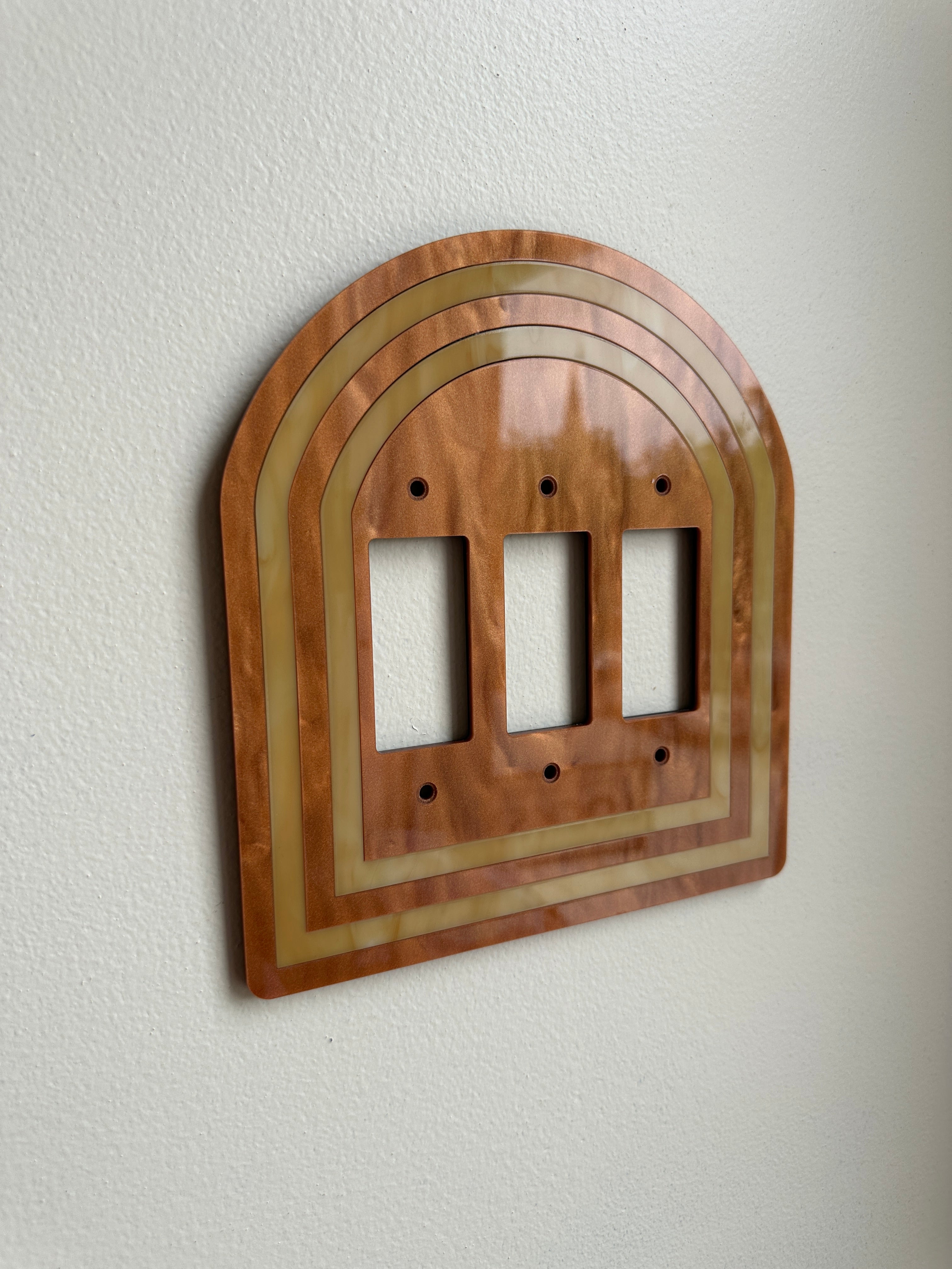 Brown Triple Archway Light Switch Sample Sale