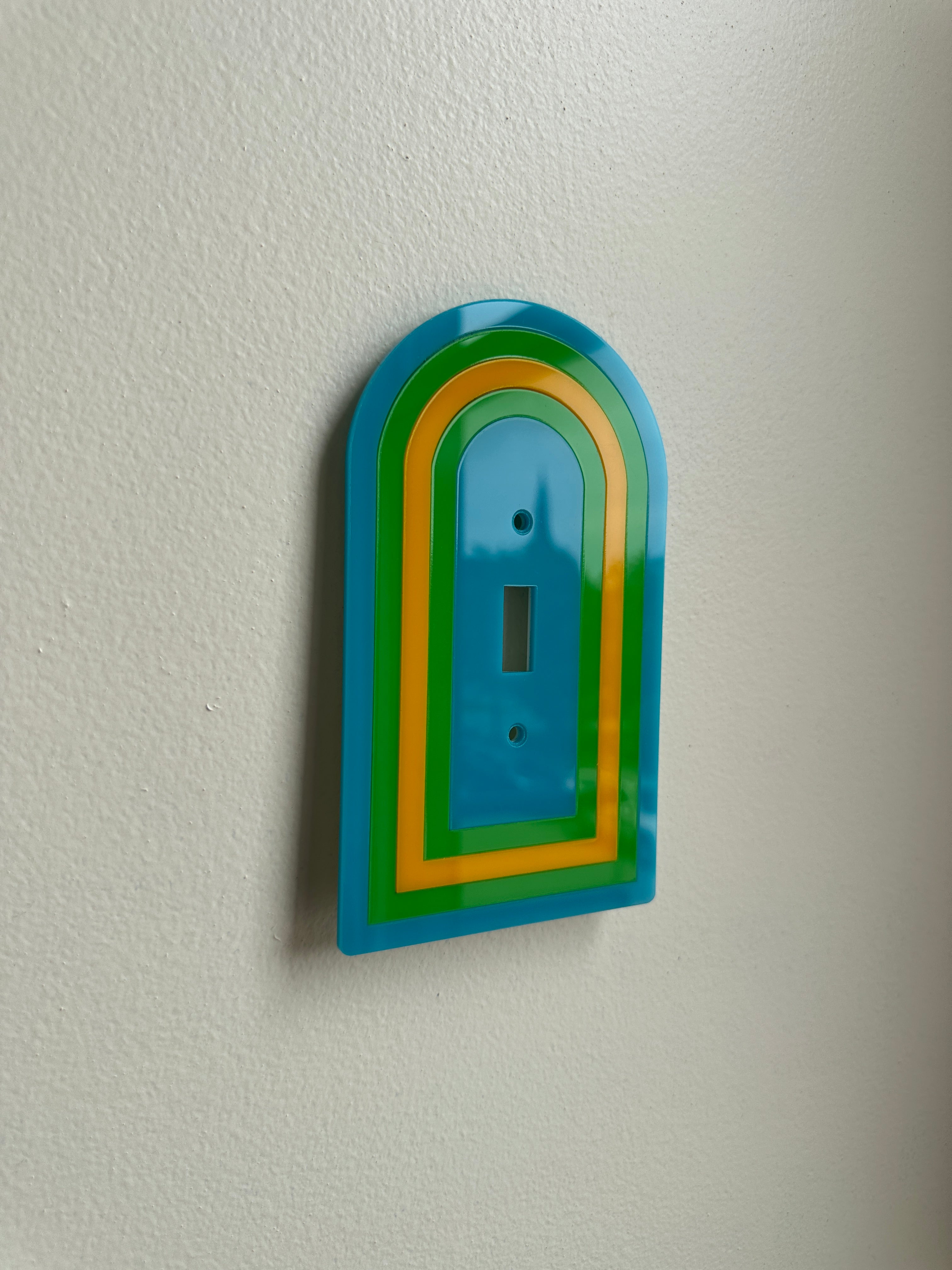 Blue & Green Layered Archway Light Switch Sample Sale