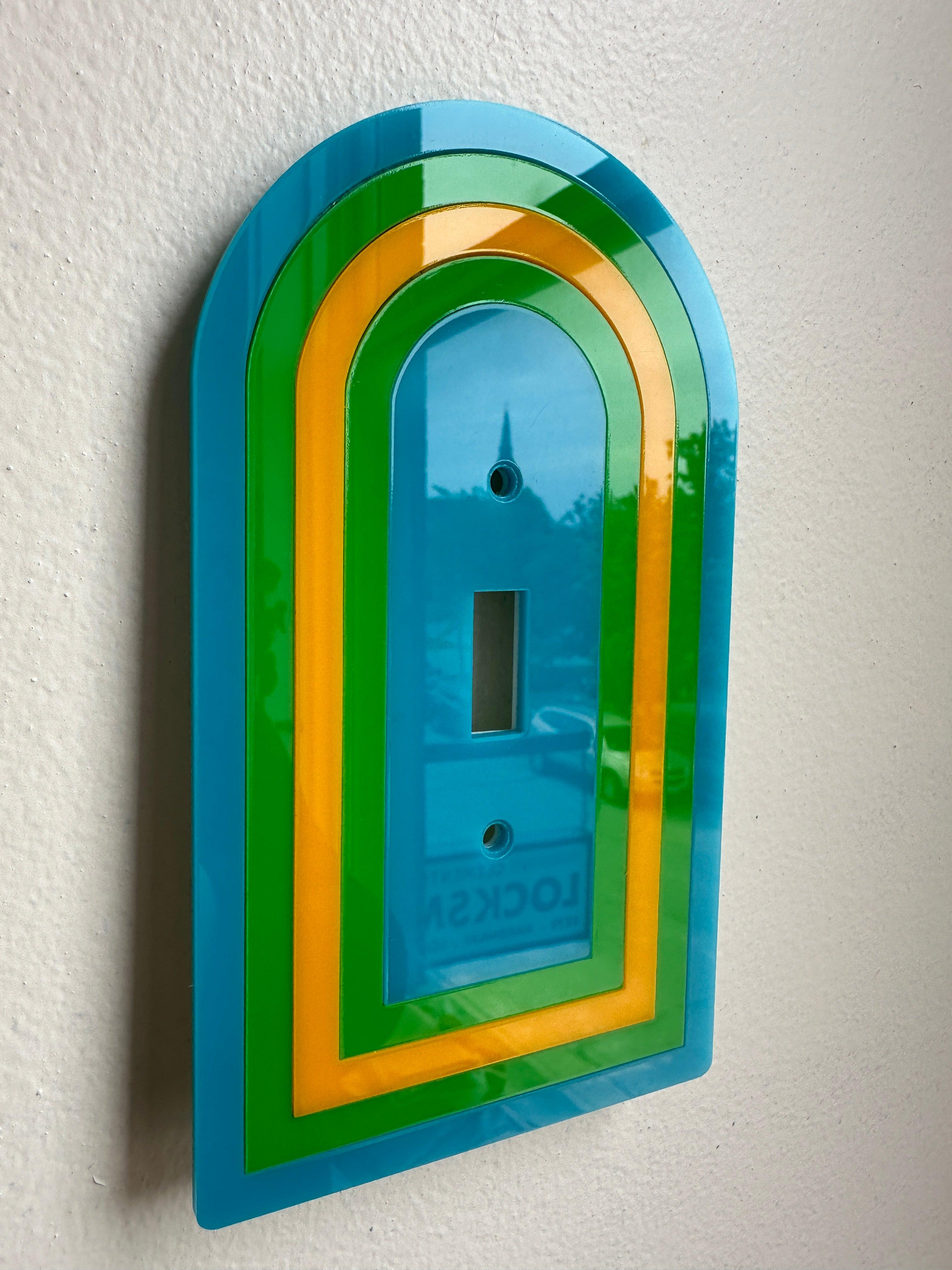 Blue & Green Layered Archway Light Switch Sample Sale