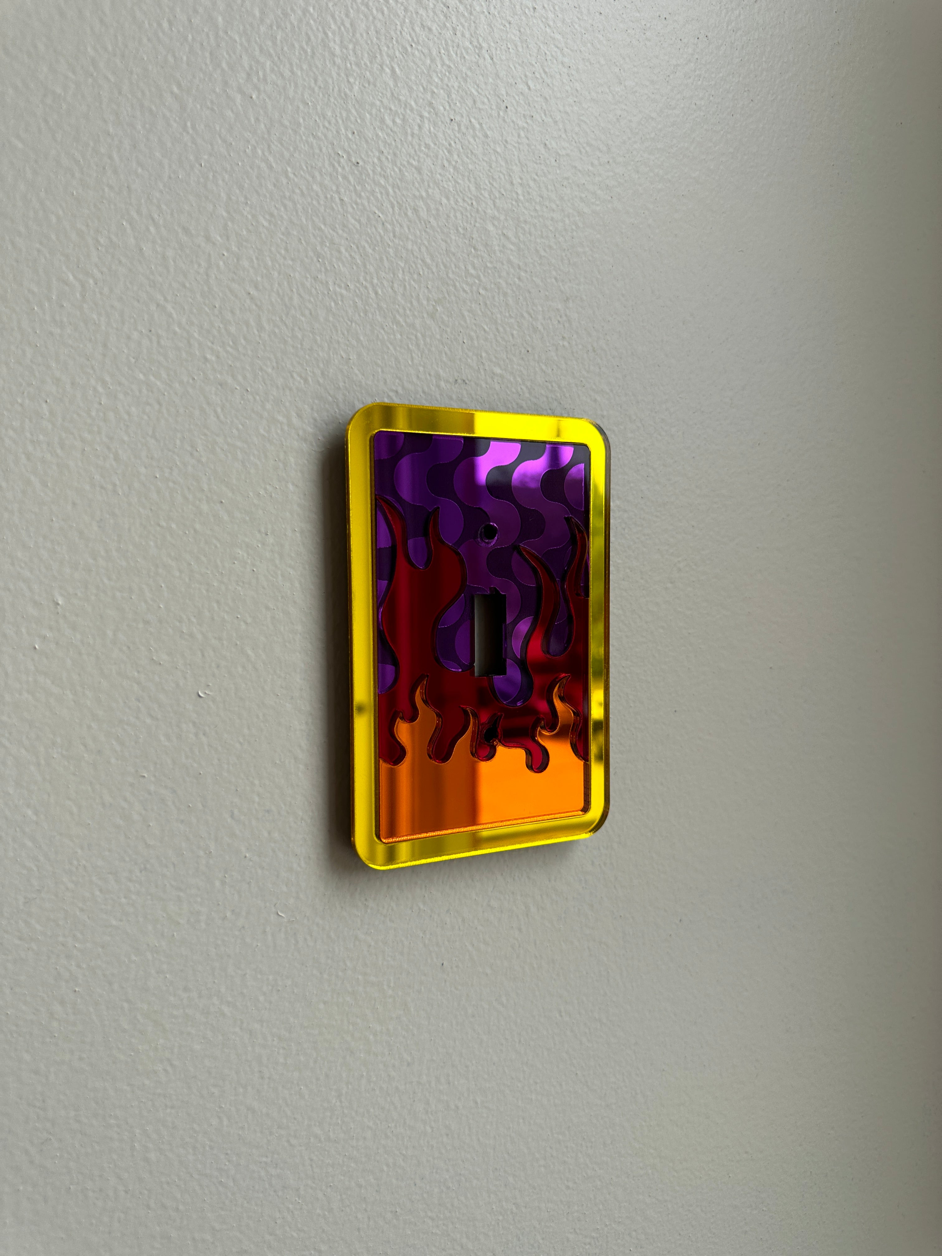 Mirror Flaming Light Switch Sample Sale