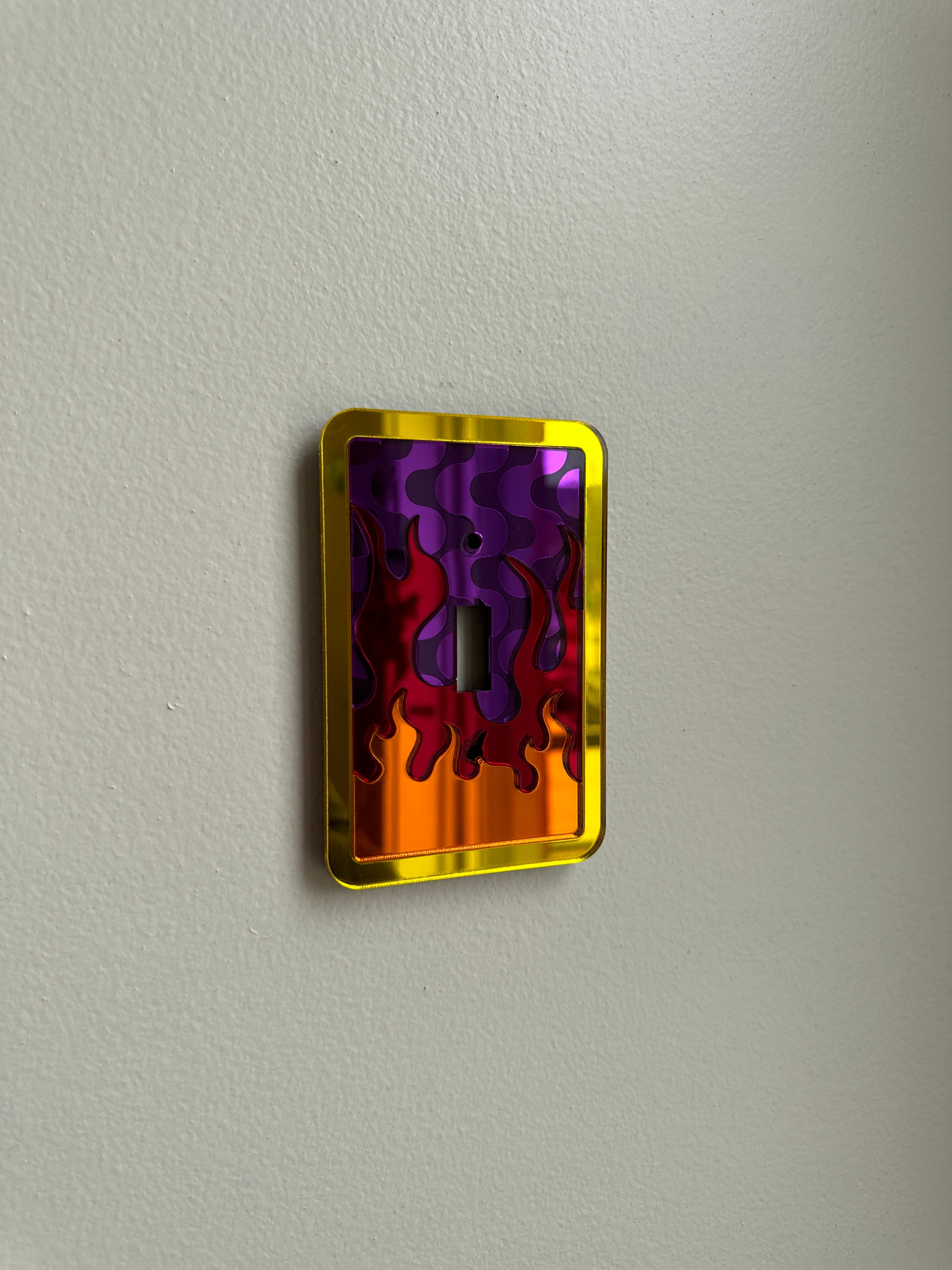 Mirror Flaming Light Switch Sample Sale