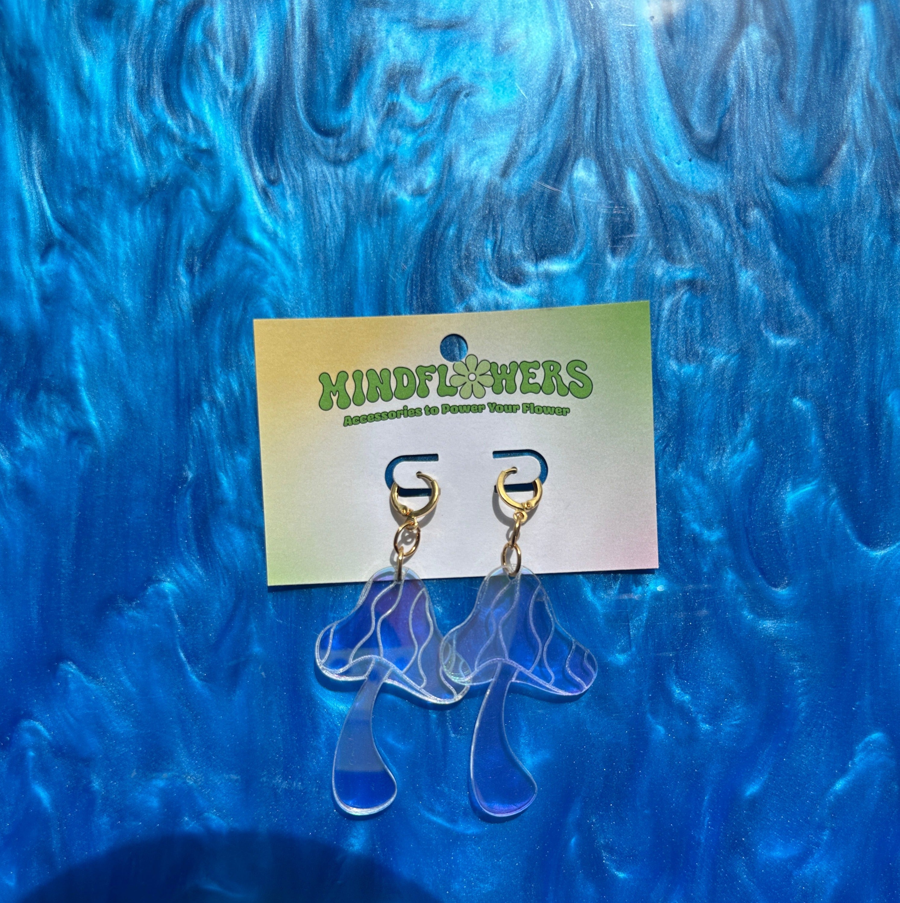 Iridescent Mushie Dangle Earrings Sample Sale