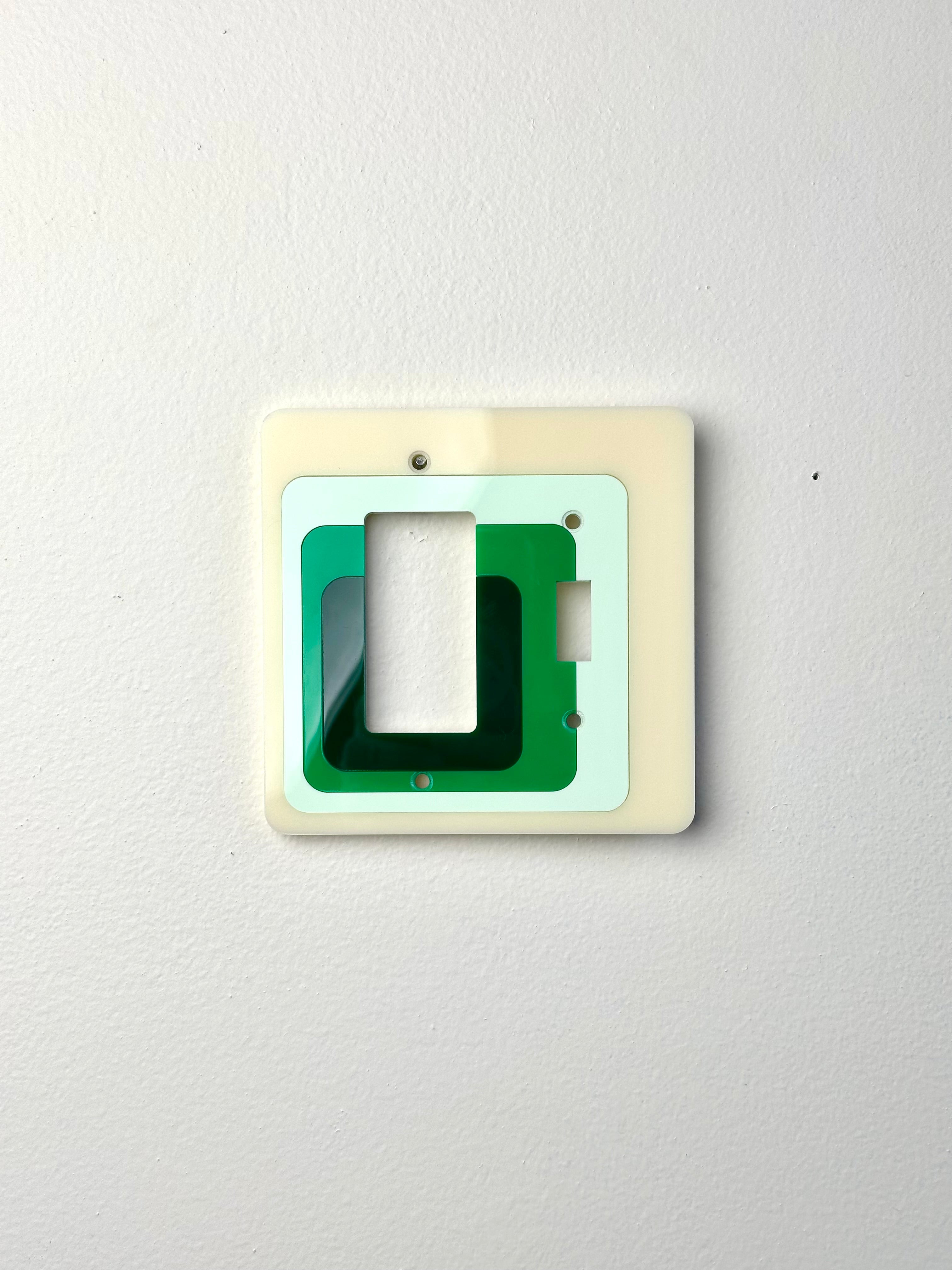 Green Gradient Squared Light Cover Sample