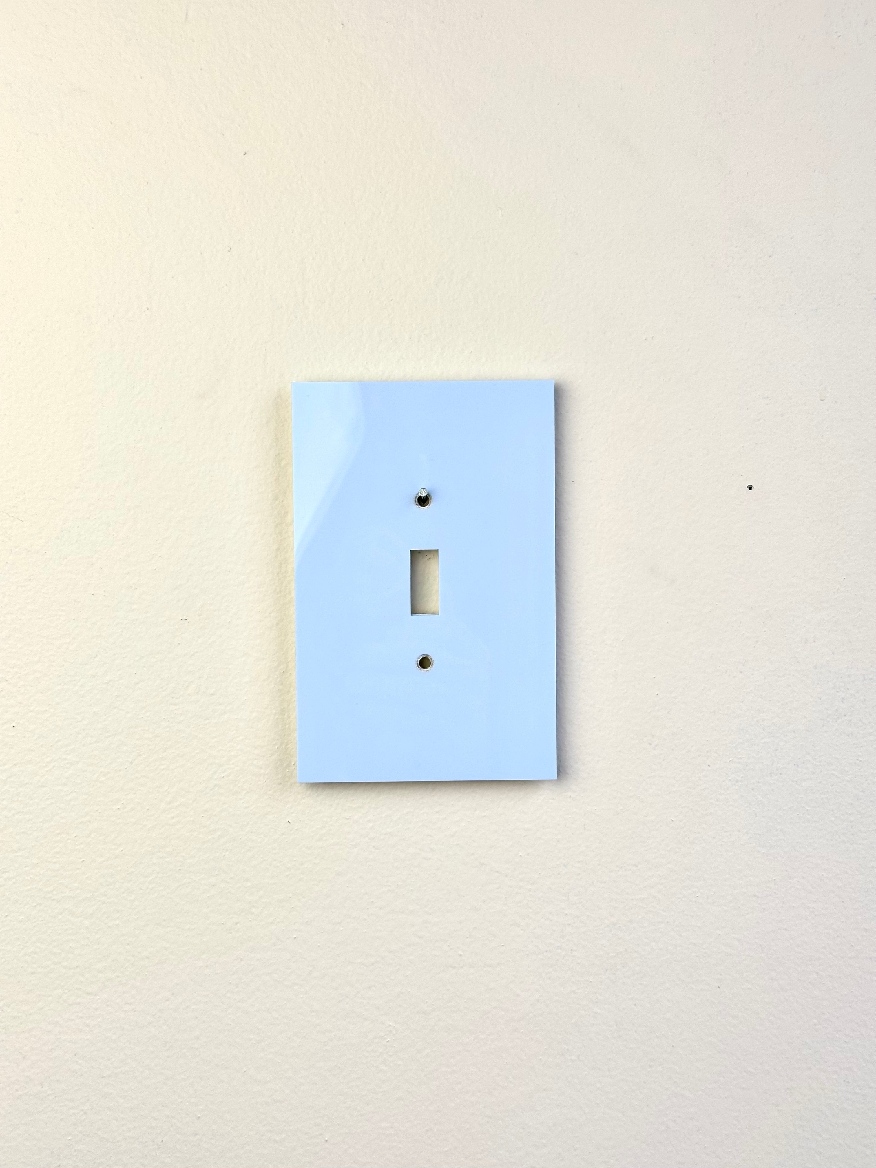 Pastel Blue Standard Light Switch Cover Sample