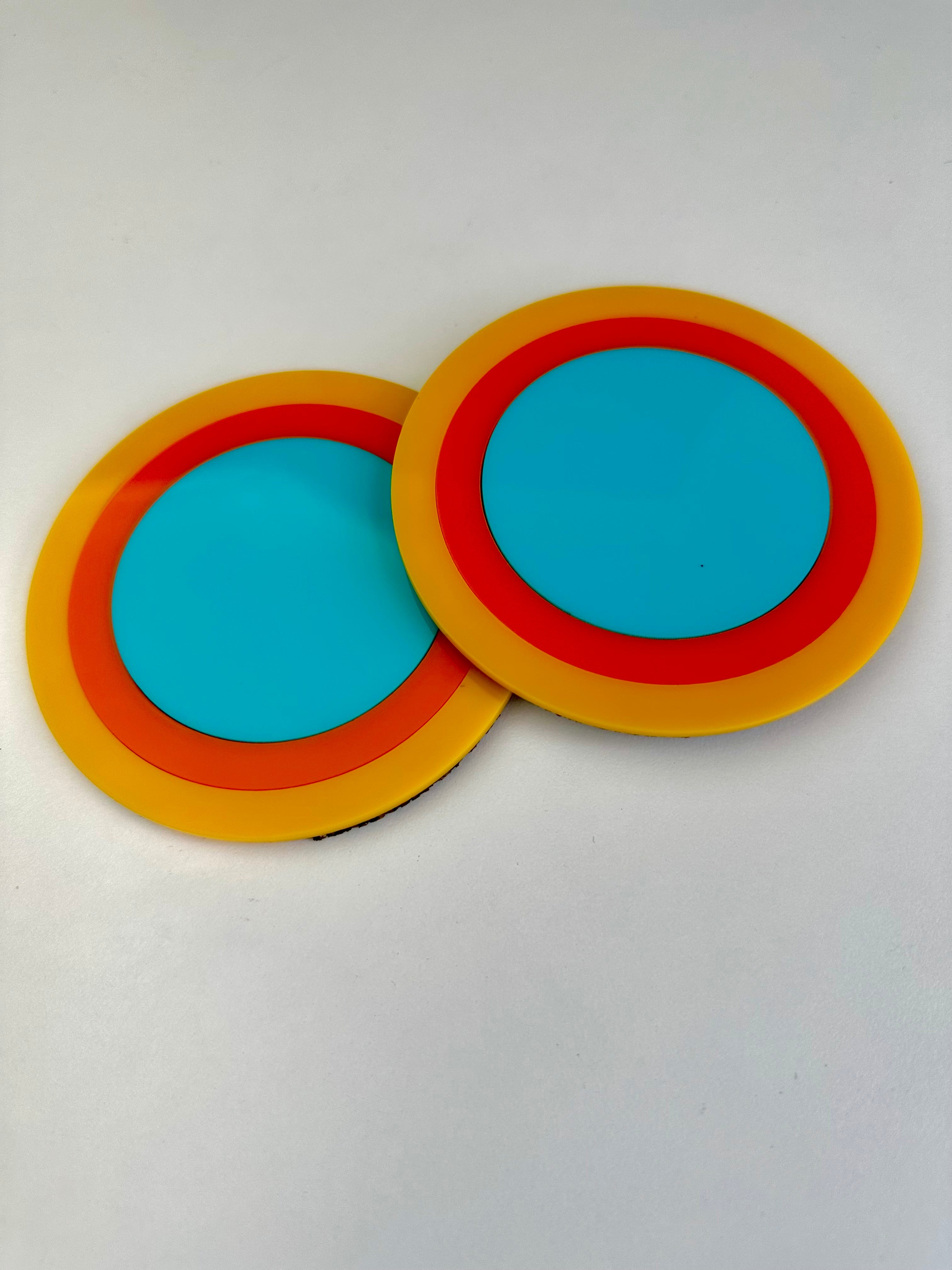 Radiating Circle Coaster 2 Pack Sample