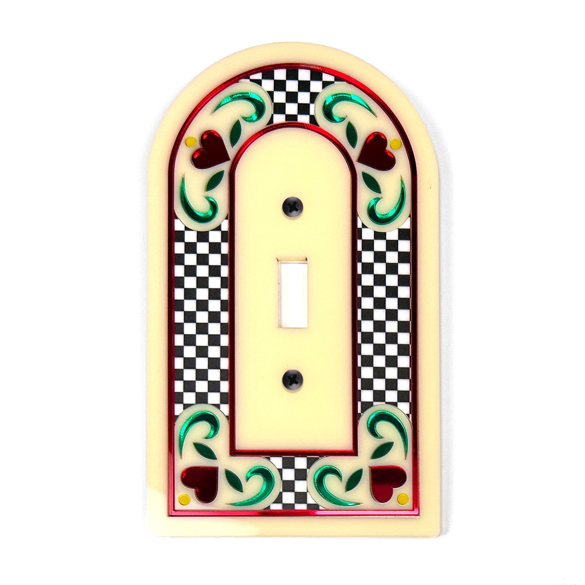 Checkered Archway Light Switch Cover