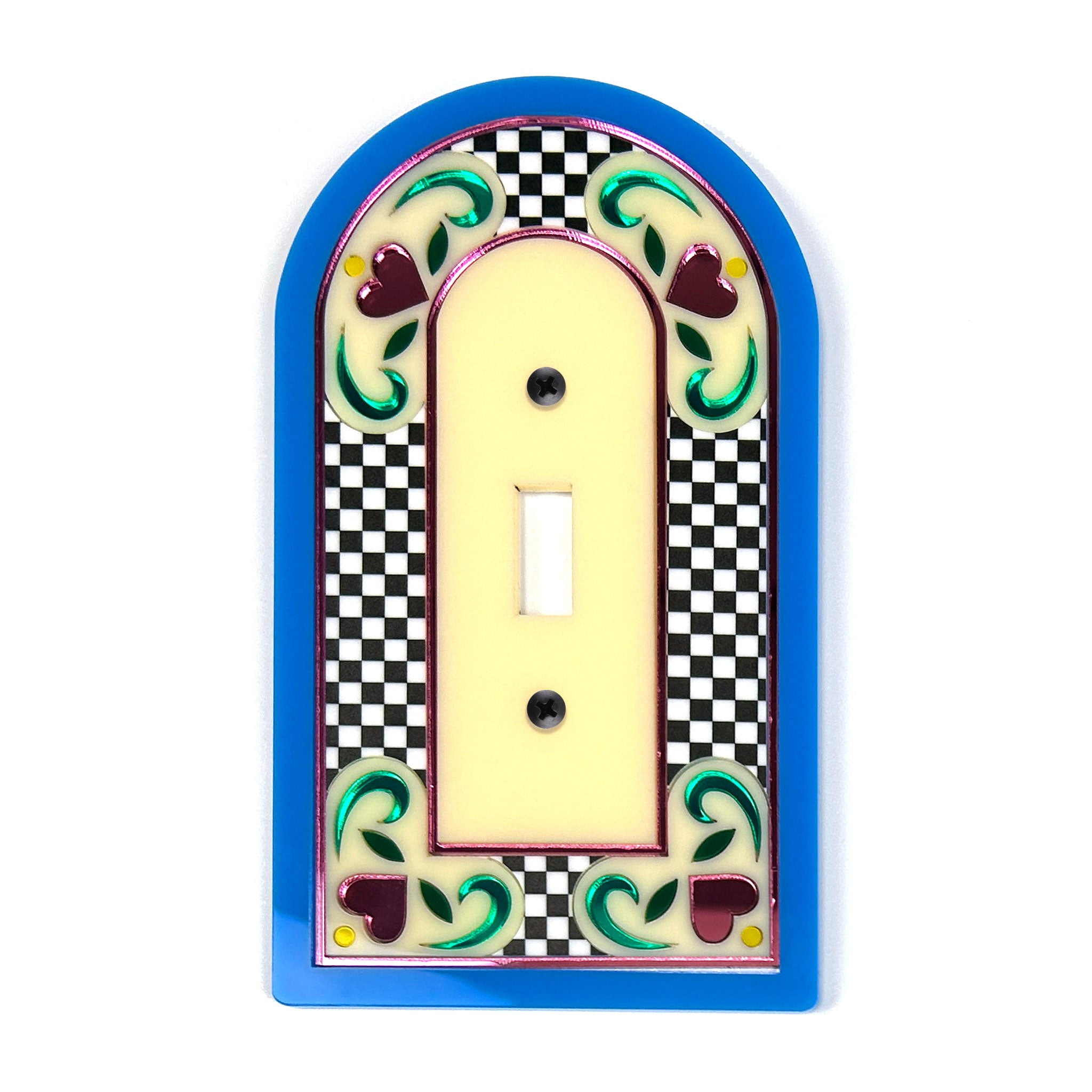 Checkered Archway Light Switch Cover