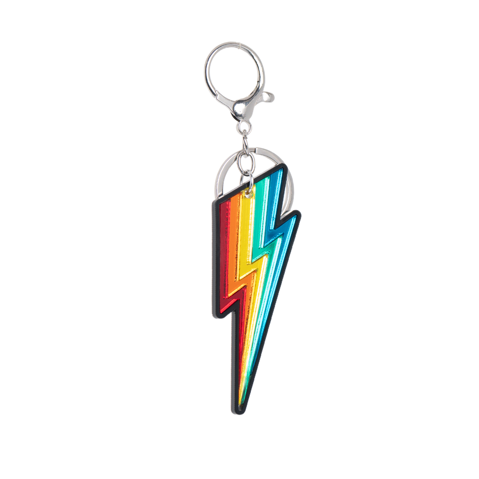 Rainbow Bolt Bag Charm