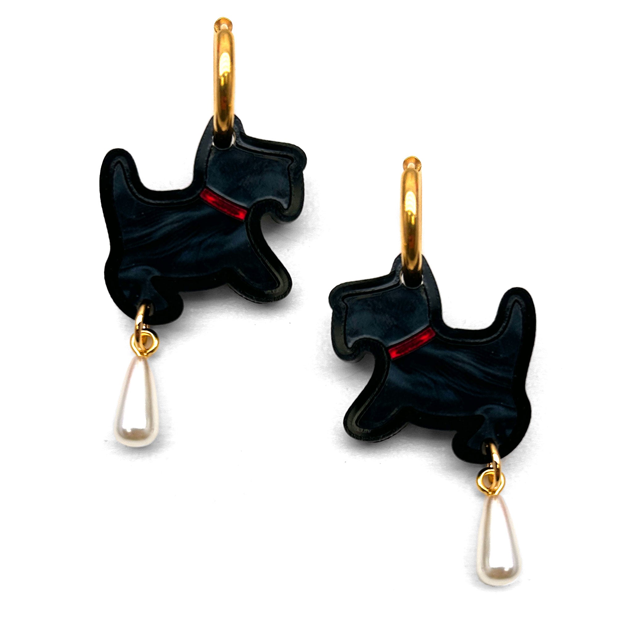 Scottie Pearl Chain Earrings