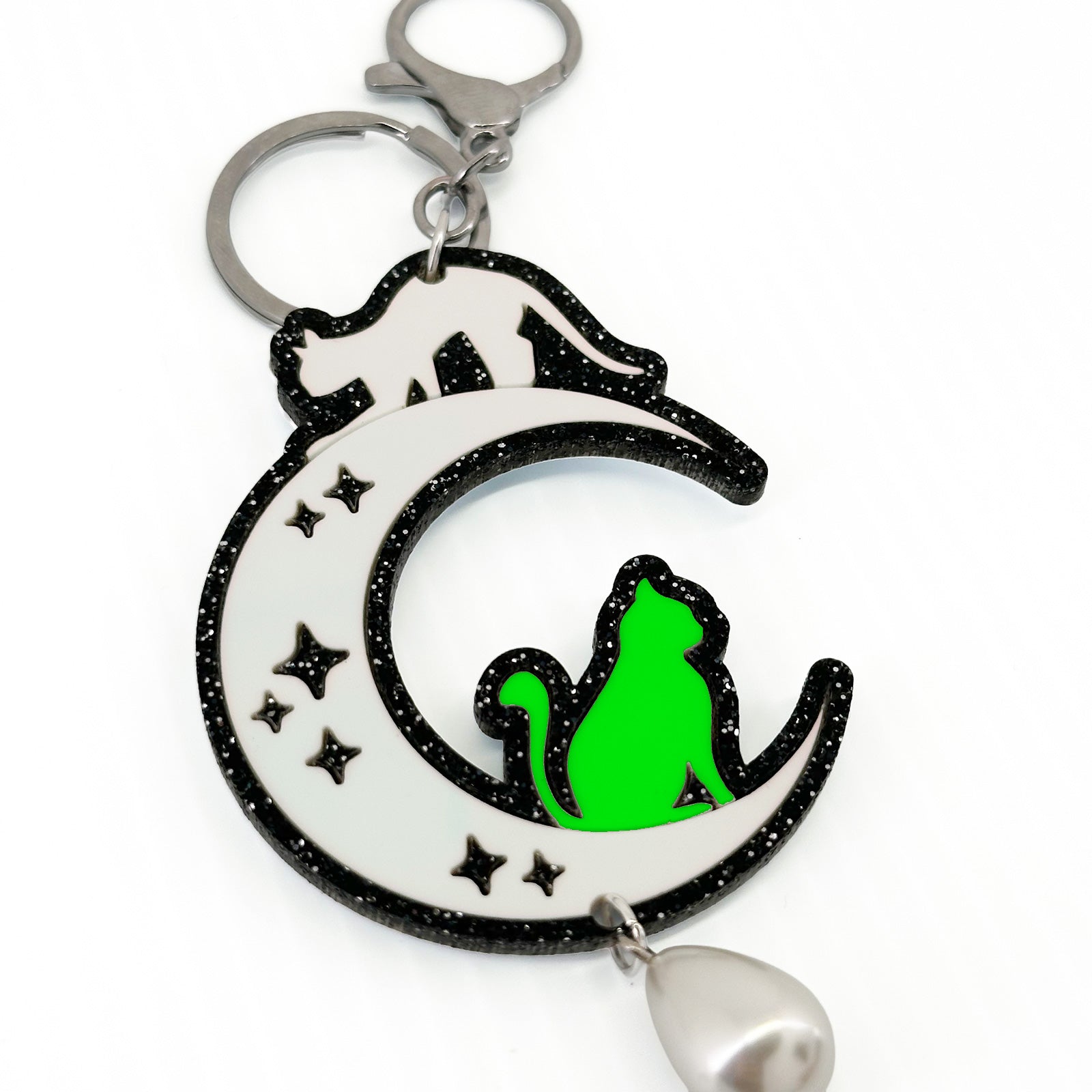 Meow at the Moon Bag Charm