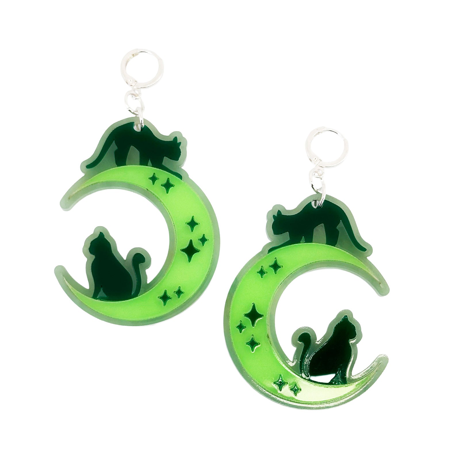 Meow at the Moon Earrings