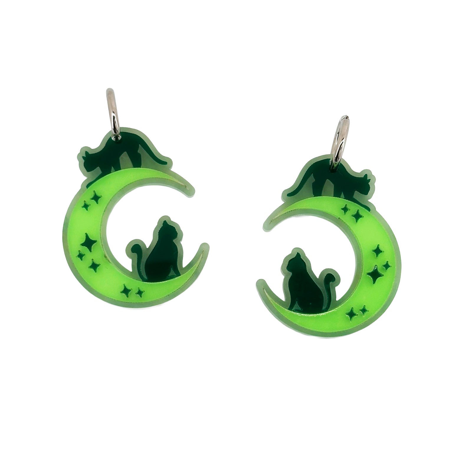 Meow at the Moon Earrings