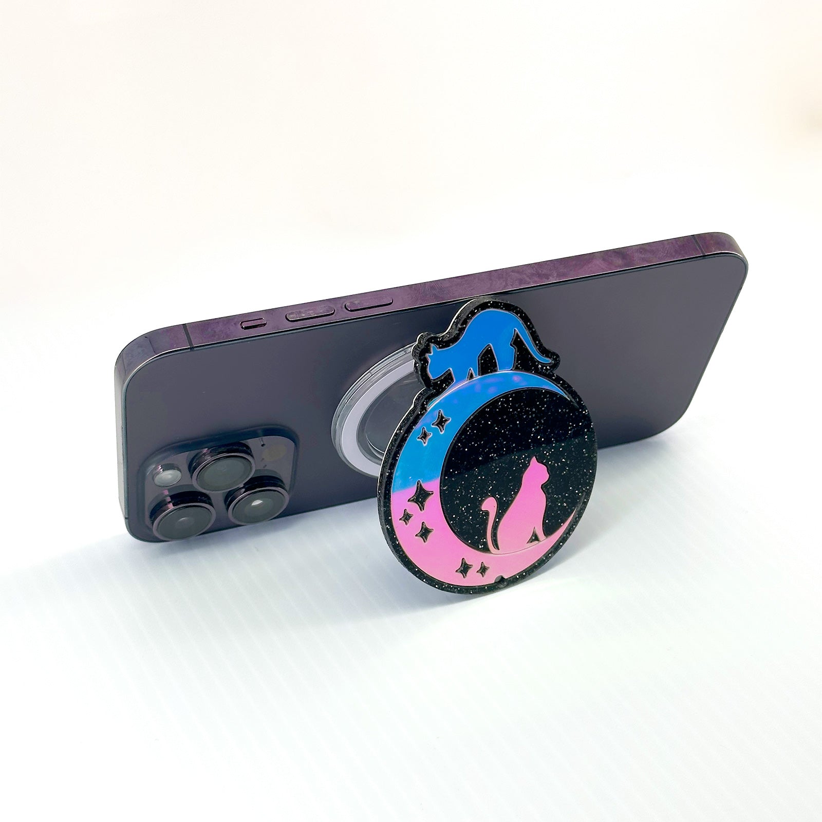Meow at the Moon Phone Charm