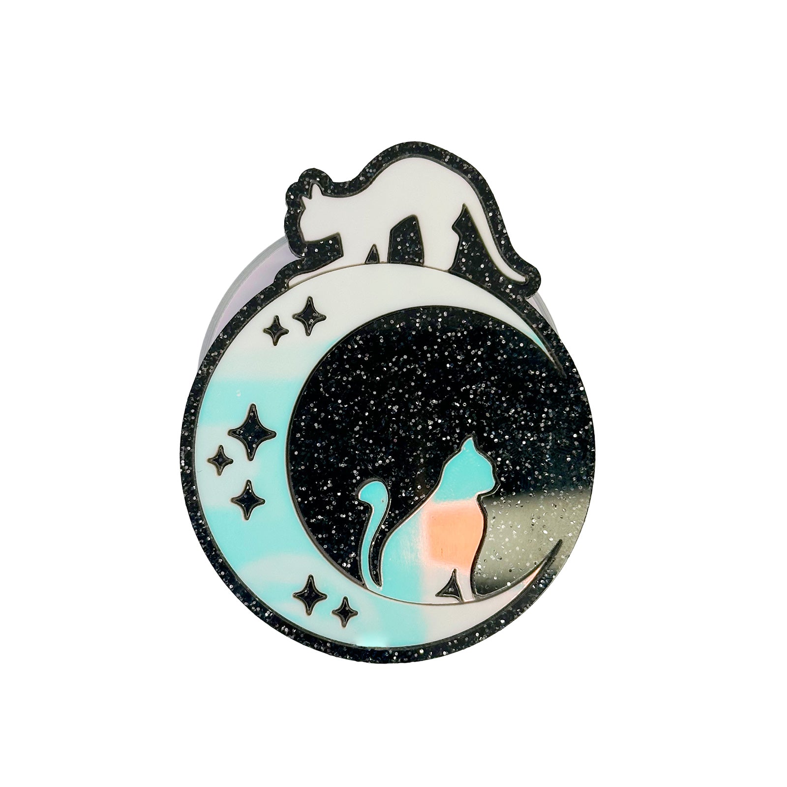 Meow at the Moon Phone Charm