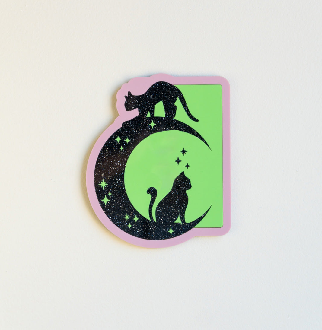 Meow at the Moon Wall Art & Mirror