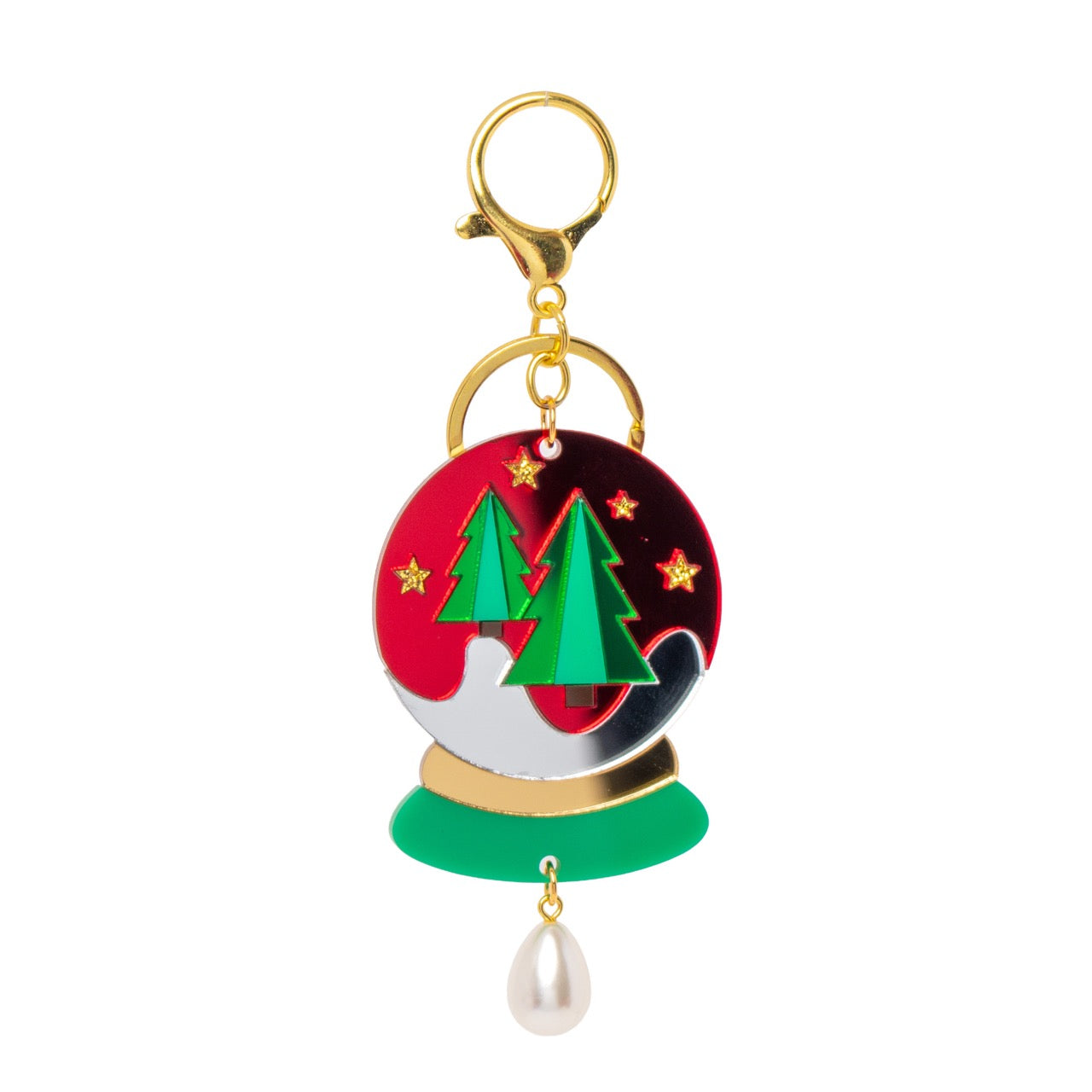 Snow Globe Bag Charm