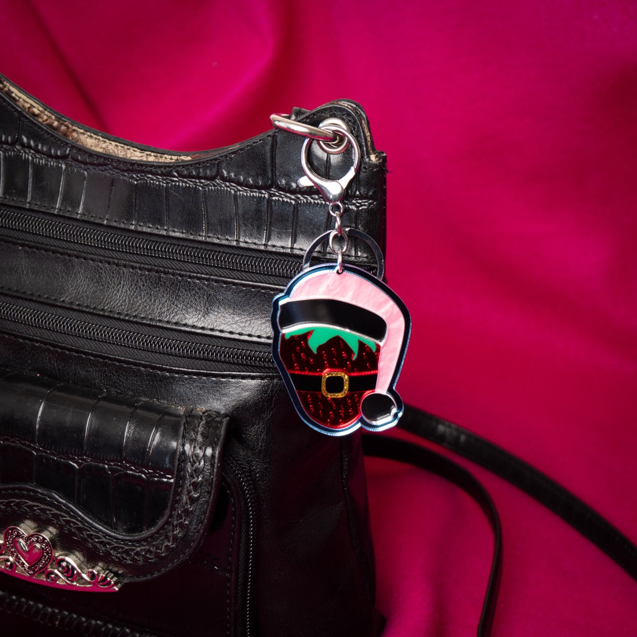 Holly Berry Bag Charm