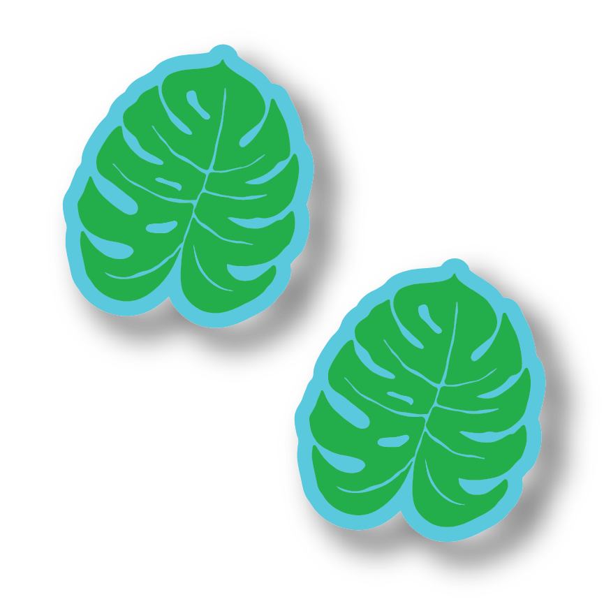 monstera leaf coaster Monstera Leaf Coasters
