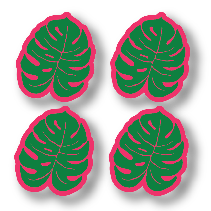 monstera coasters MindFlowers: Monstera Leaf Coasters
