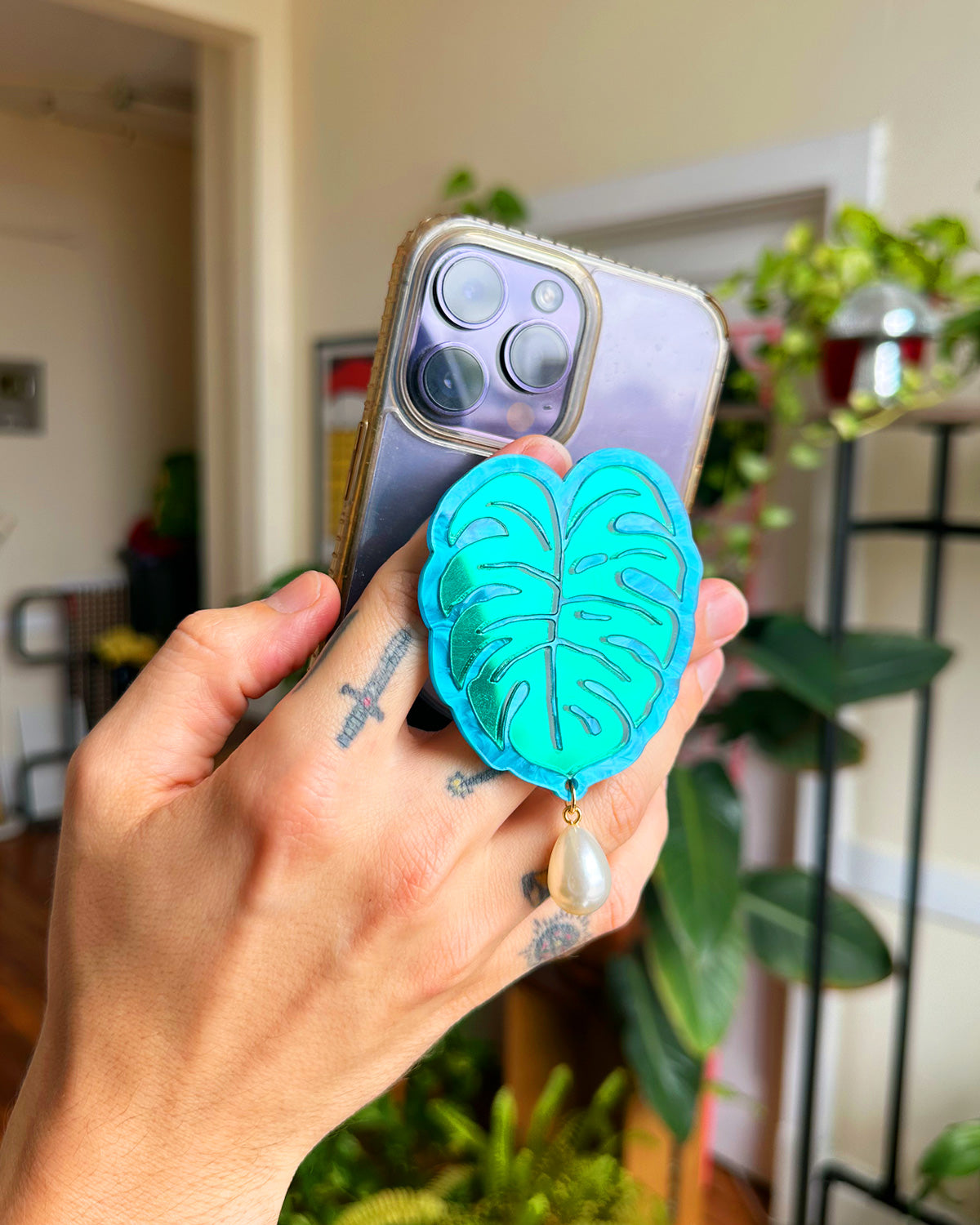 Monstera MagSafe Phone Charm