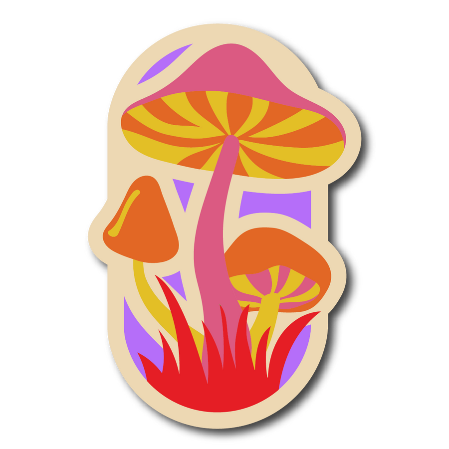 MindFlowers Mushroom Wall Art