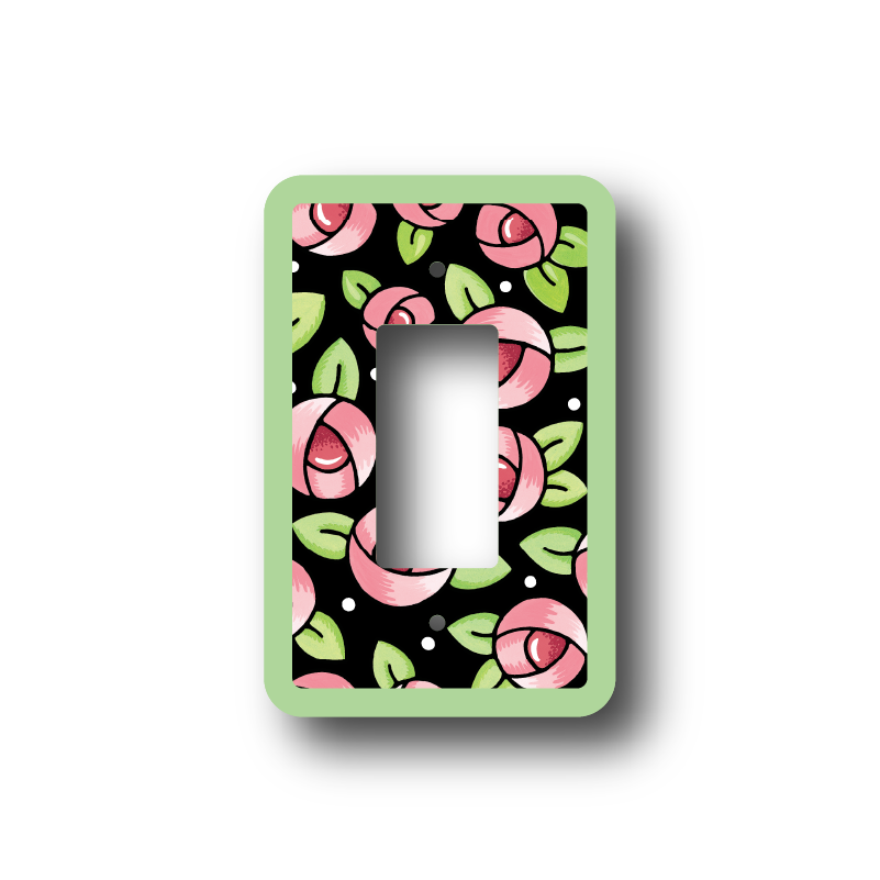 Flower Print Outlet Cover
