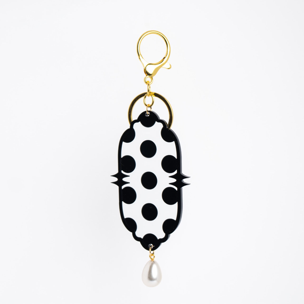 Pointed Polka Dot Bag Charm