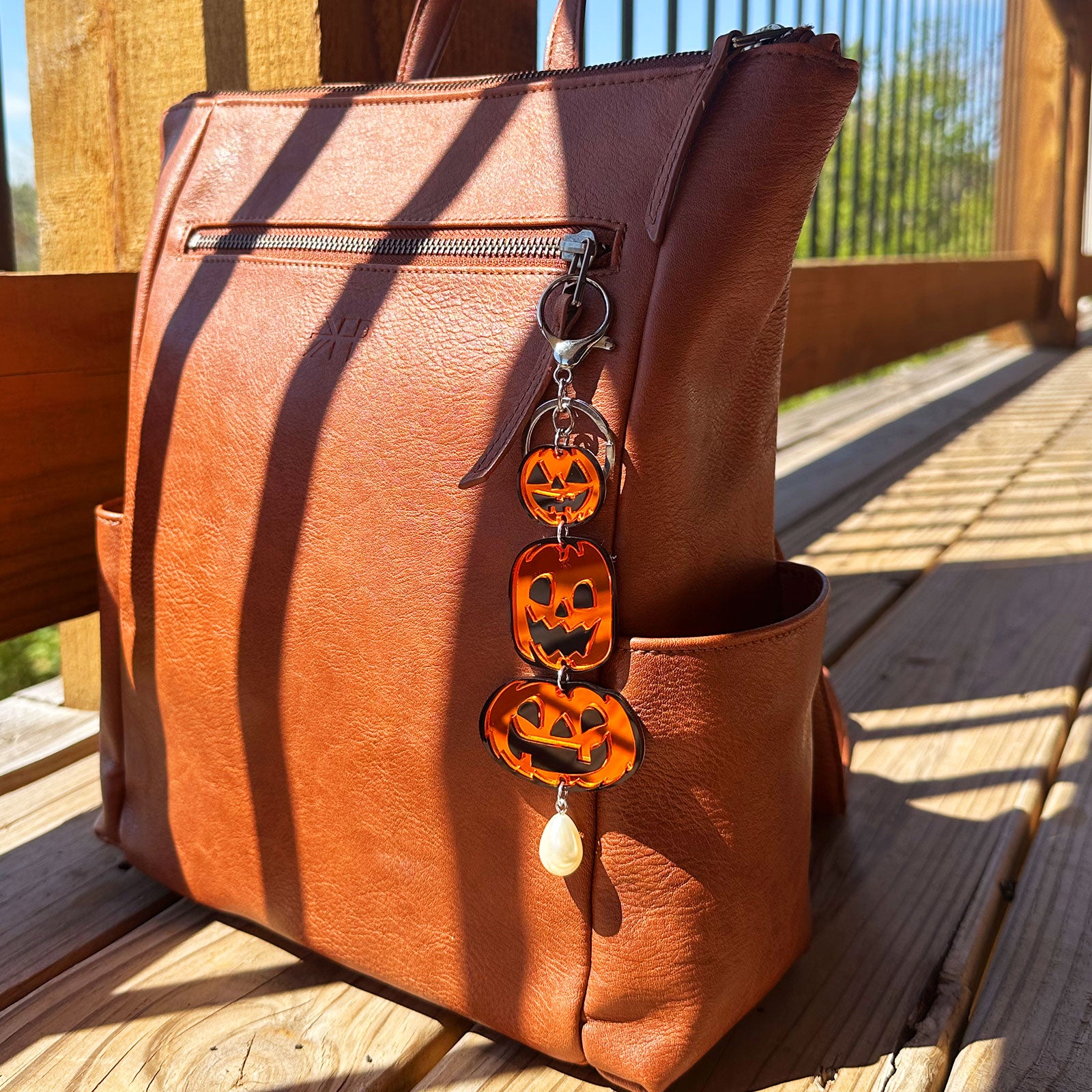 Pumpkin Stack Bag Charm