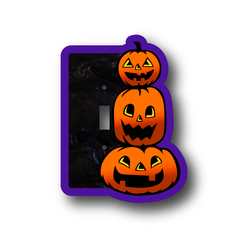 Pumpkin Stack Light Switch Cover