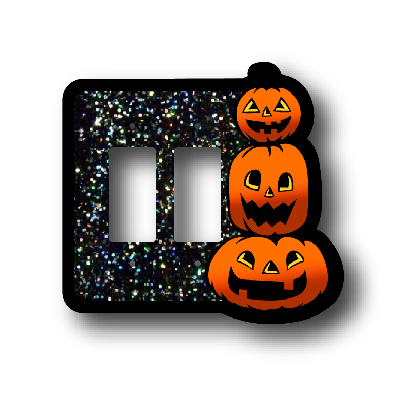 Pumpkin Stack Light Switch Cover